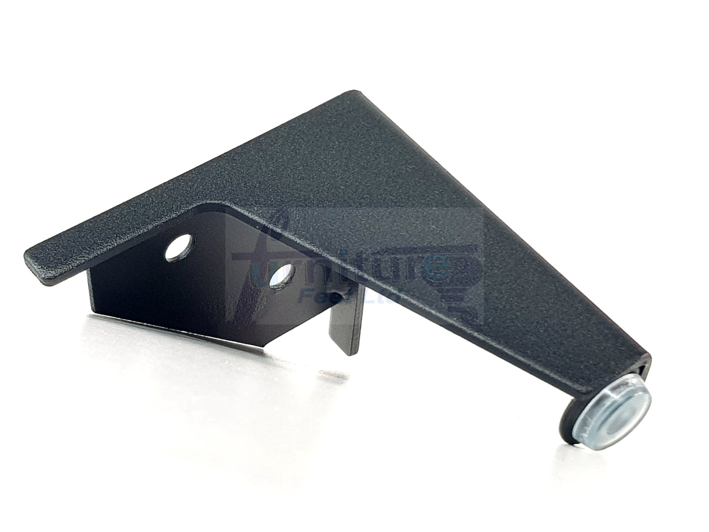 Metal Furniture Feet Black Finish Replacement Metal Legs 100mm High For Sofa, Chairs, Stools Beds Cabinets Self Fix Pre-Drilled Set of 4