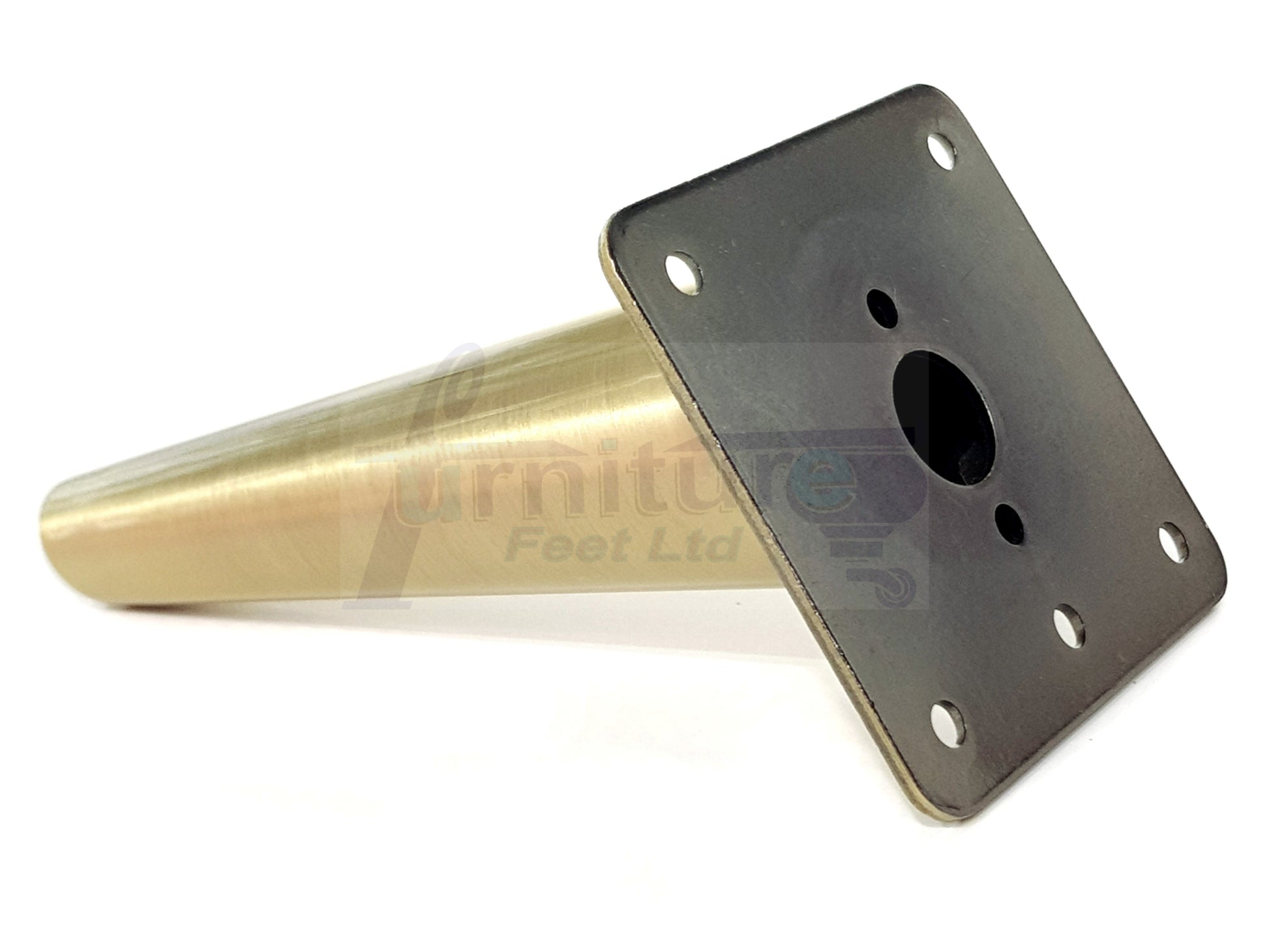 4x Metal Antique Brass Furniture Legs 180mm High Angled Feet Sofa Chair Cabinets Beds