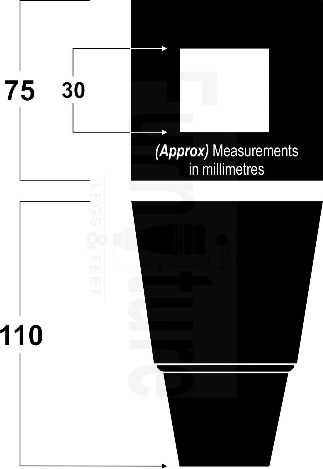 4x Block Wood With A Brass Slipper Cup Furniture Chair Settee Legs M8 Sofa Feet 110mm