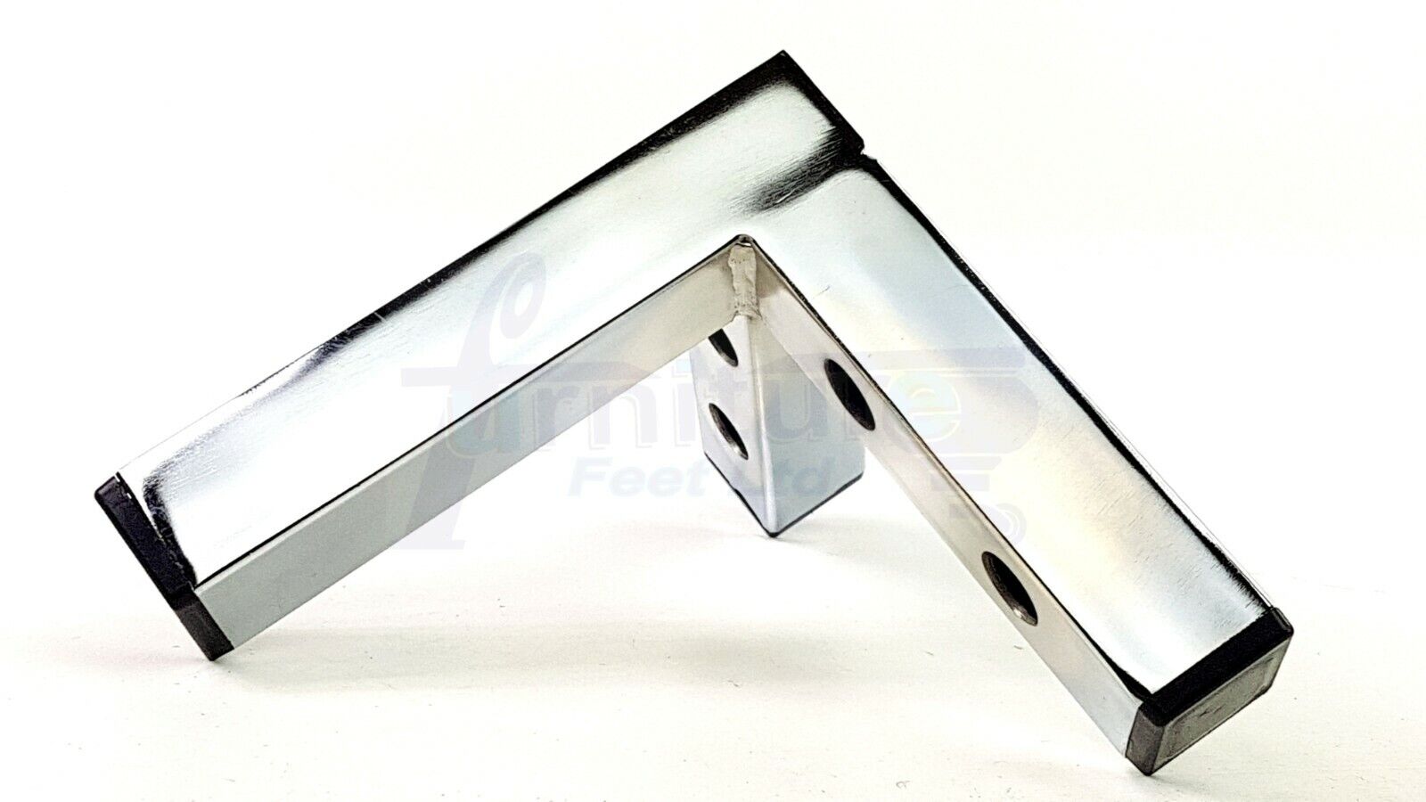 4x Metal Furniture Legs Replacement Sofa Chair Feet 155mm High Chrome (Self-Fix)