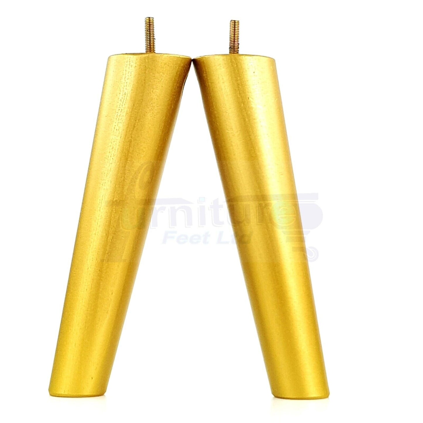 4x Wood Replacement Angled Furniture Chair Legs M8 Settee Sofa Feet 240mm High