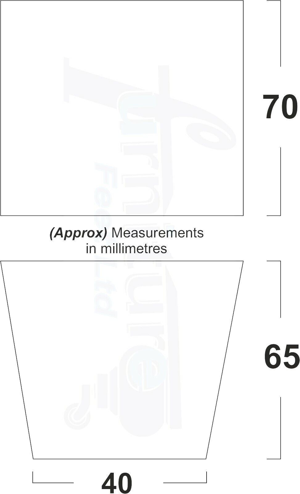 4 Solid Wood Square Furniture Feet Replacement Legs 65mm High M10 Thread