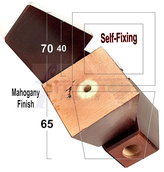 4x Solid Wood Square Block Furniture Feet Replacement Legs 100mm High