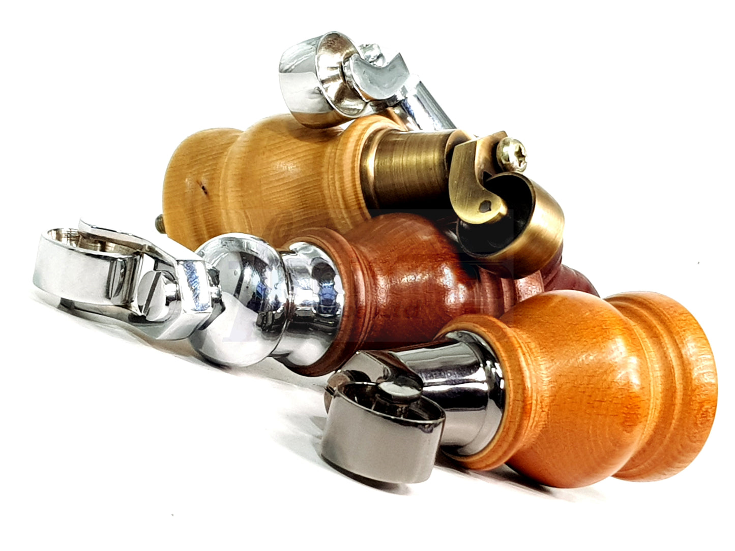 Set Of 4 Turned Wood Furniture Legs With 150mm High Castor 8mm Thread For Chairs Settees & Cabinets Golden Oak Finish