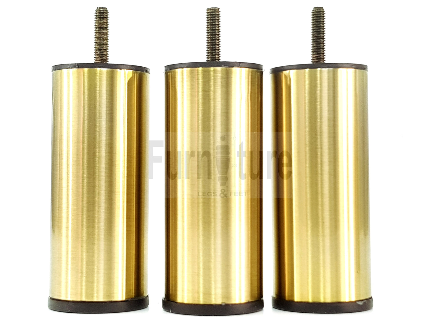 4x Metal Furniture Settee Legs Brass Feet 120mm High Sofa Chair Beds M8