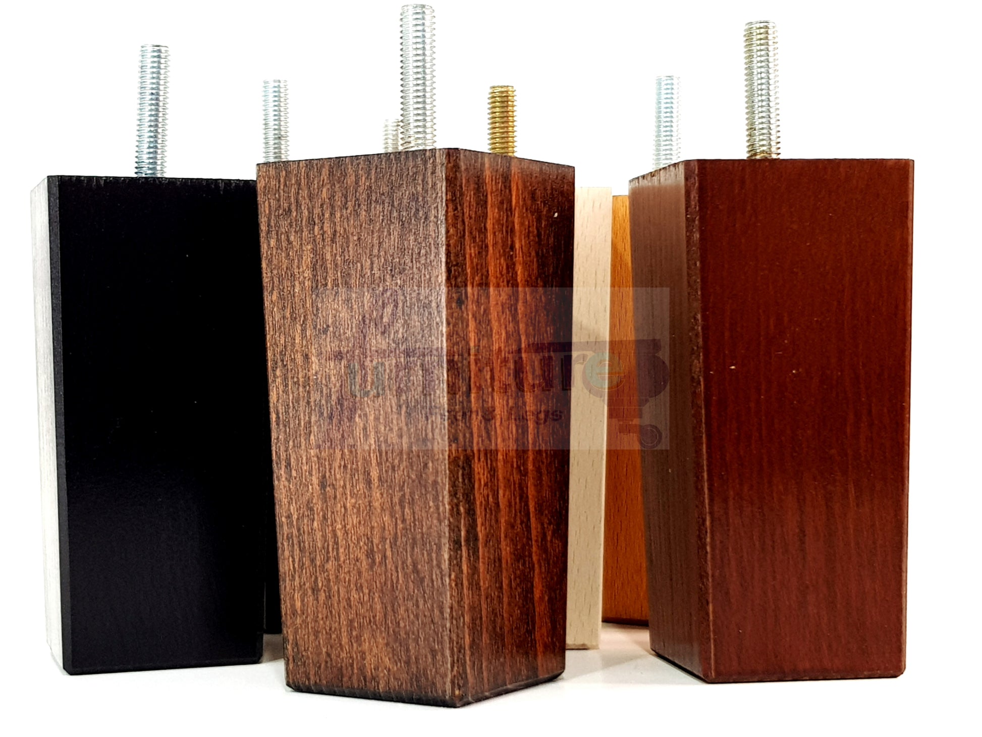 4 Wood Furniture Feet Replacement Legs 110mm High Chairs Stools Sofa Bed Settee & Cabinets M8