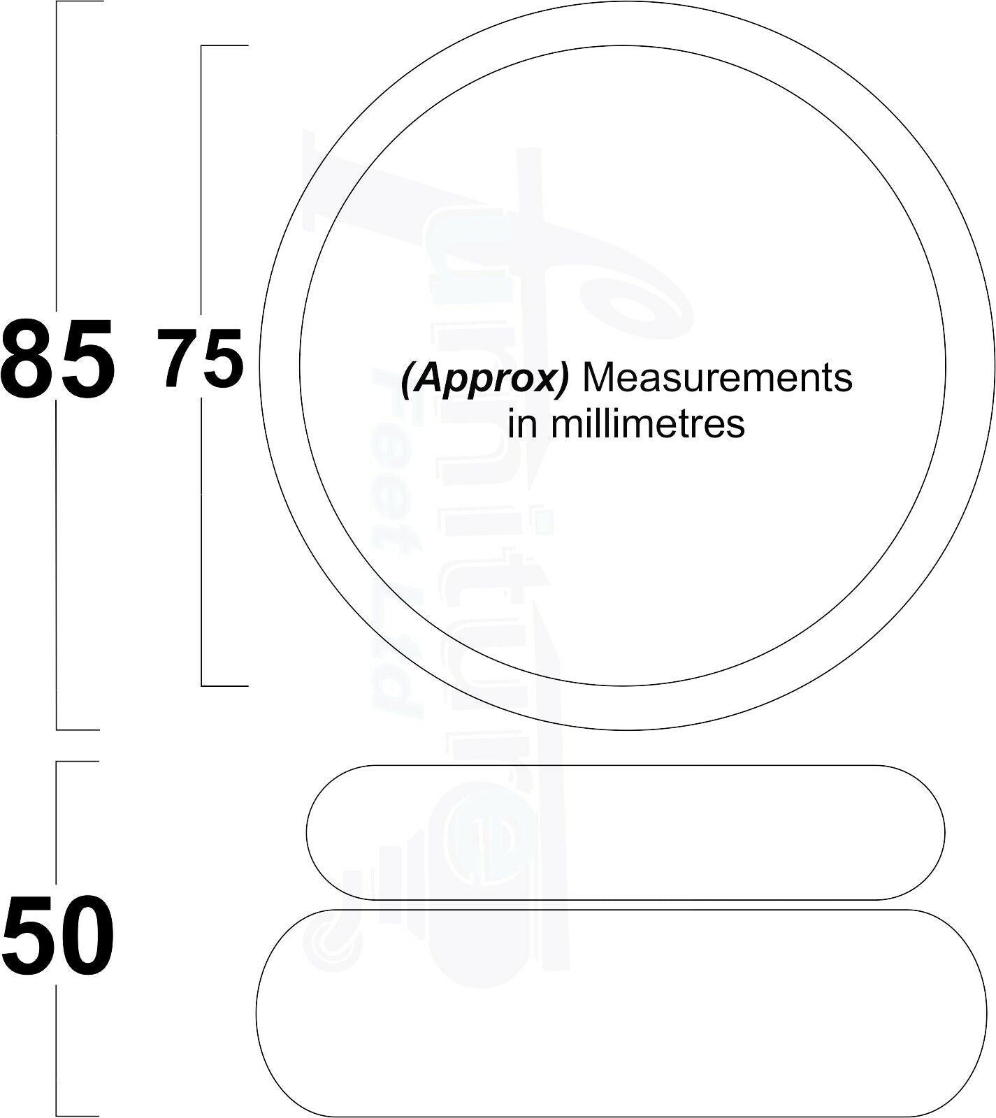 Set Of 4 Turned Wooden Furniture Legs Replacement Bun Feet 50mm High 8mm Thread