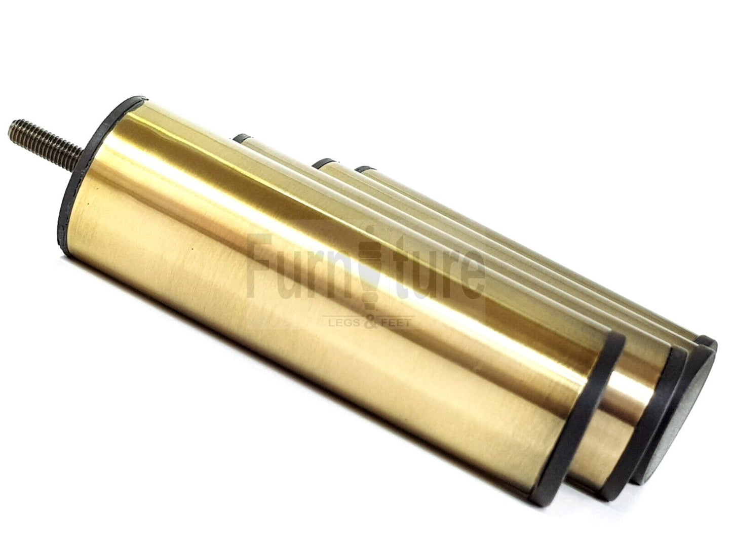 4 Metal Furniture Settee Legs Brass Feet 120mm & 150mm High Sofa Chair Beds M8