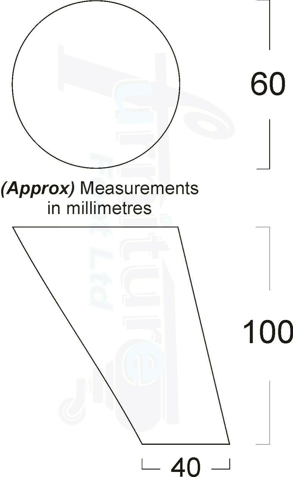 4 Solid Wood Turned Furniture Feet Replacement Mid Centry Angled Retro Legs 100mm High M8 Sofa Chairs Stools Cabinets Beds