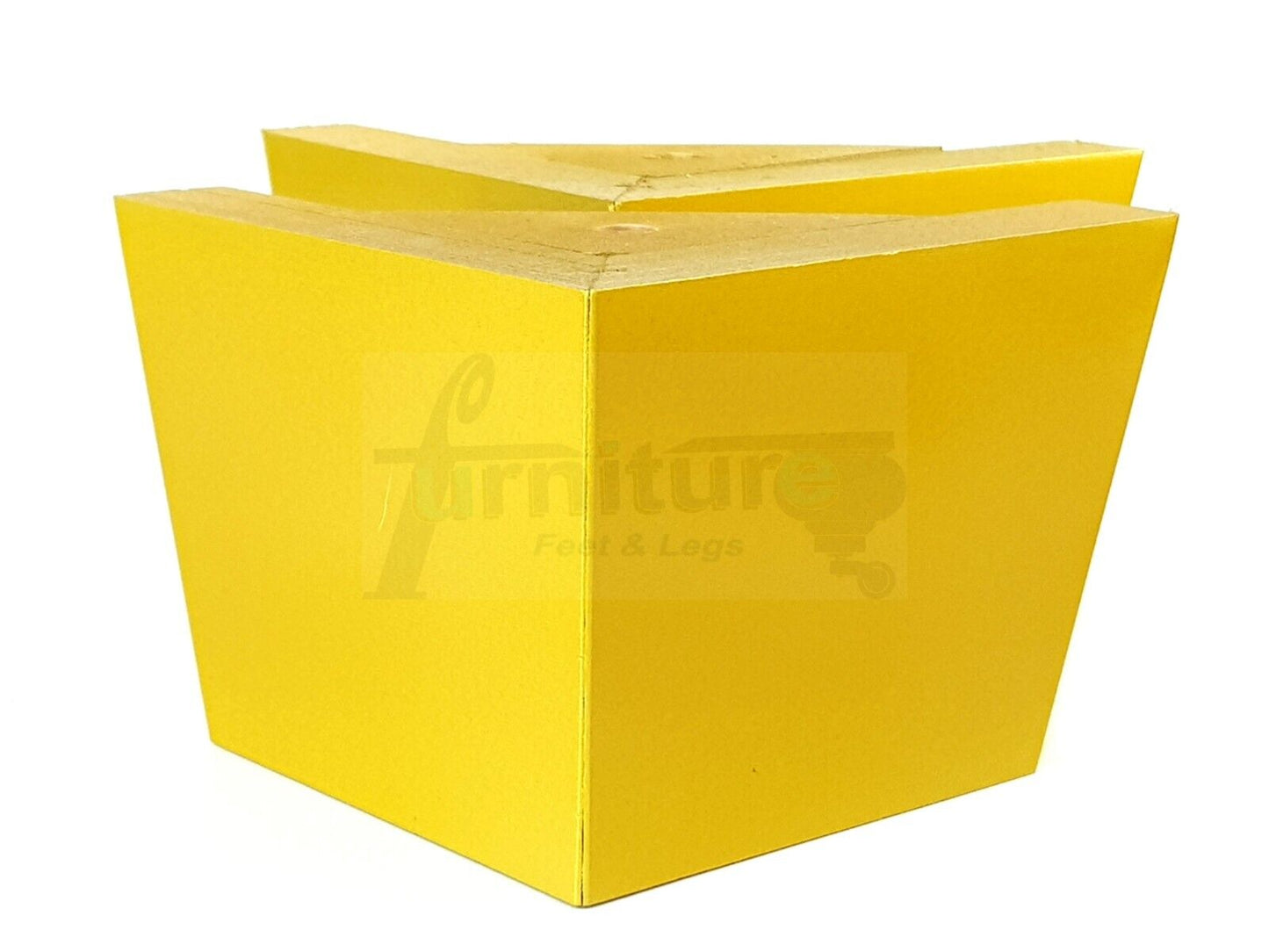 4 Solid Wood Furniture Legs Replacement Corner Feet 95mm High Multi Colours Chairs Stools Sofa Beds Settee & Cabinets Fix With Screws