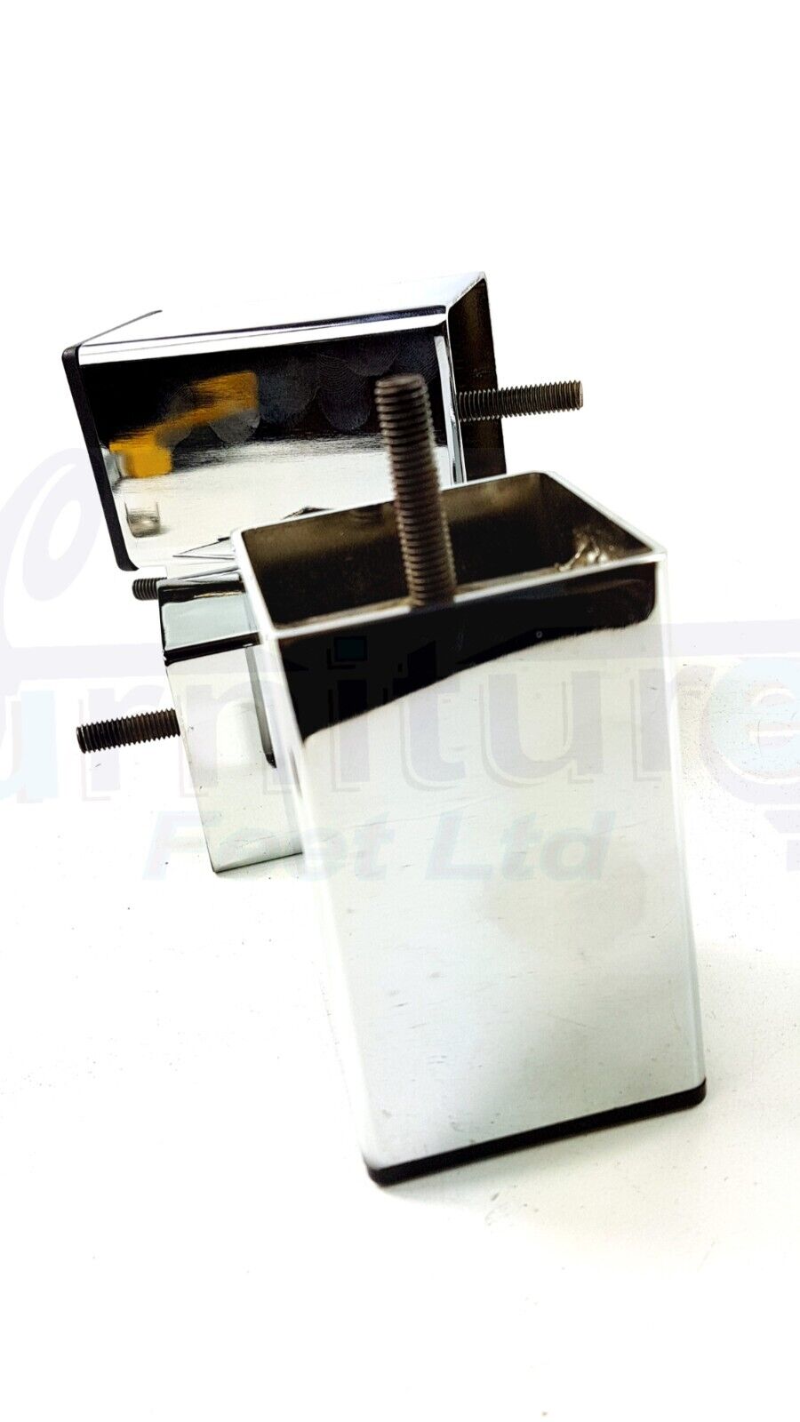 4x Metal Furniture Legs 100mm High Settee Sofa Chair Cabinet Bed Feet M8