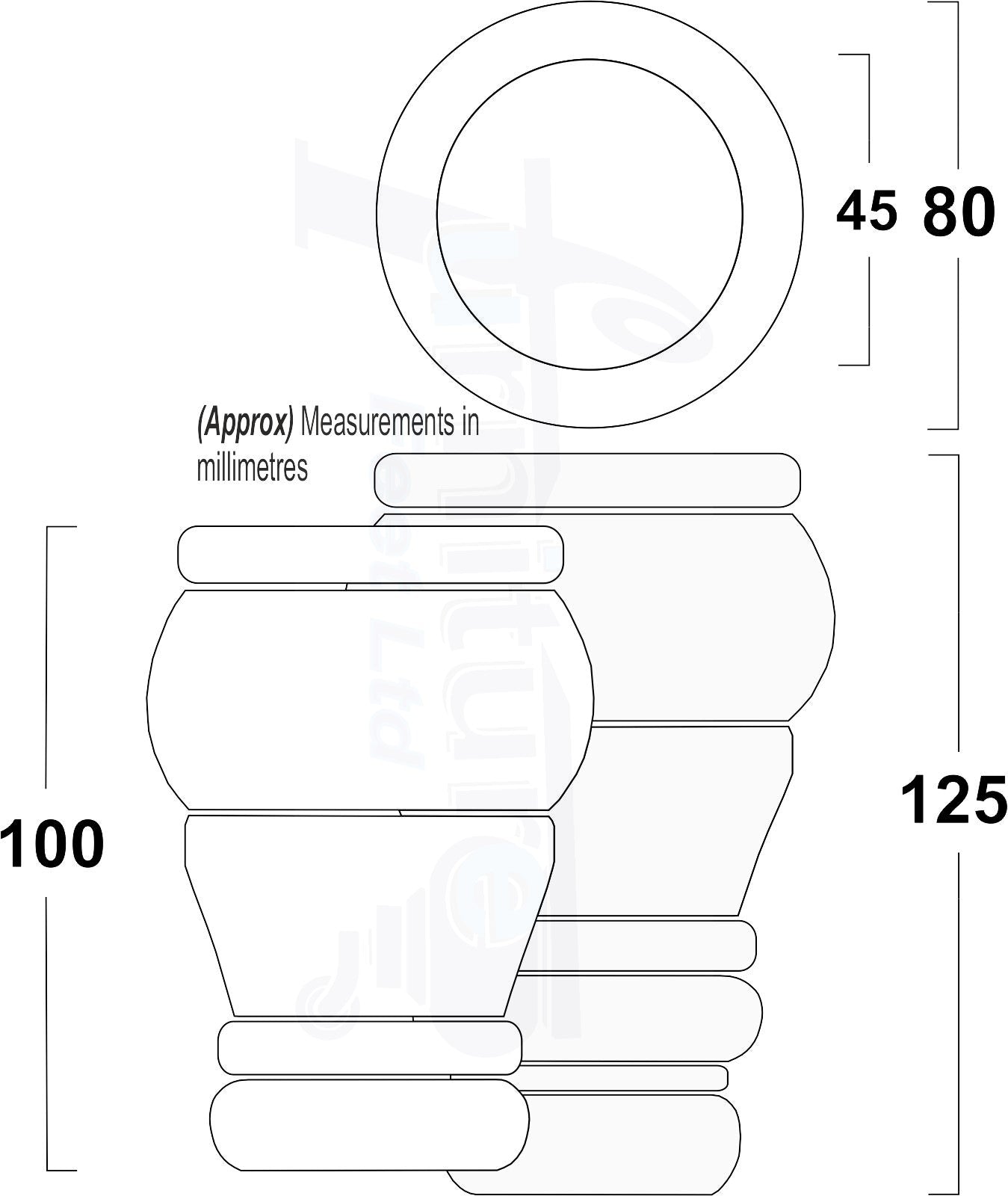 4 Turned Wood Furniture Legs Replacement Sofa Settee Chair Bed Feet 100mm High M10 Thread