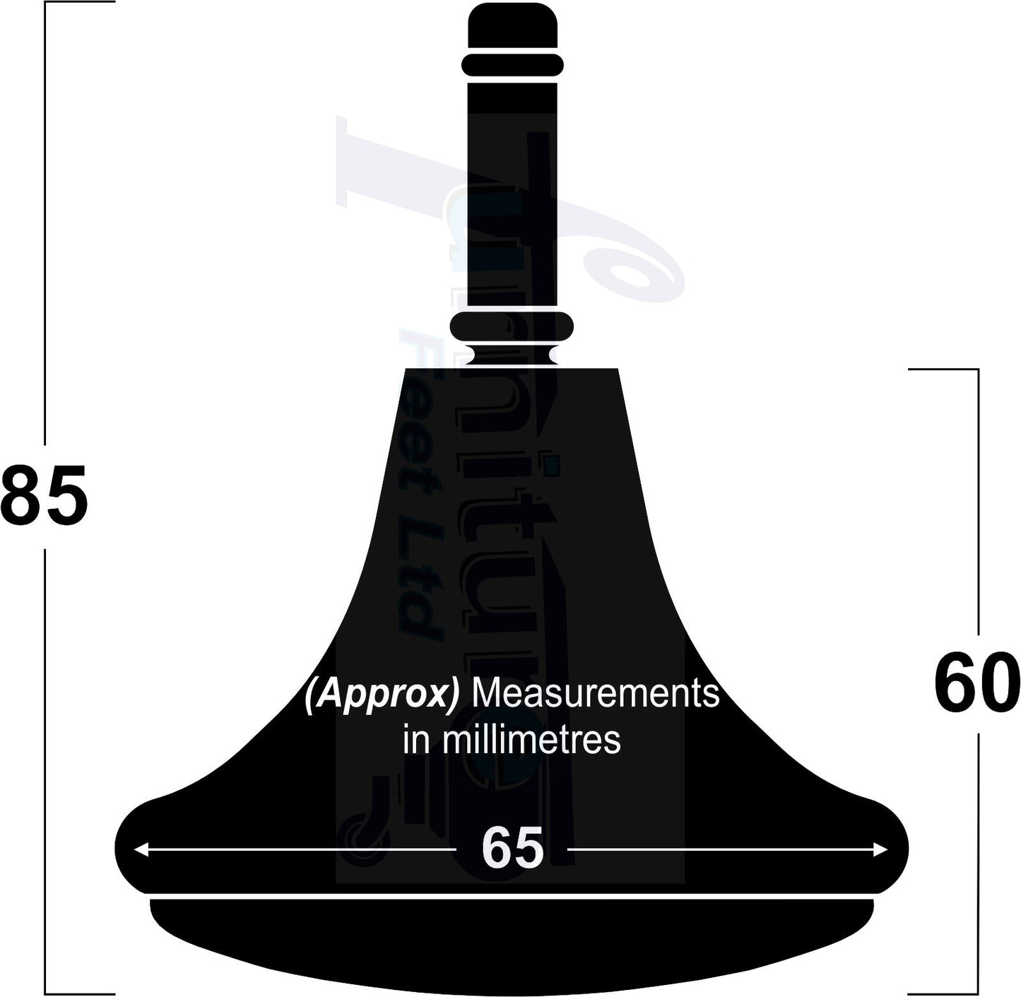 Strong Plastic High Quality Black Feet Leg Glides Castors & Inserts Glides For Divan Bed Sofa Settee Chair Heav Duty Mushroom Glides