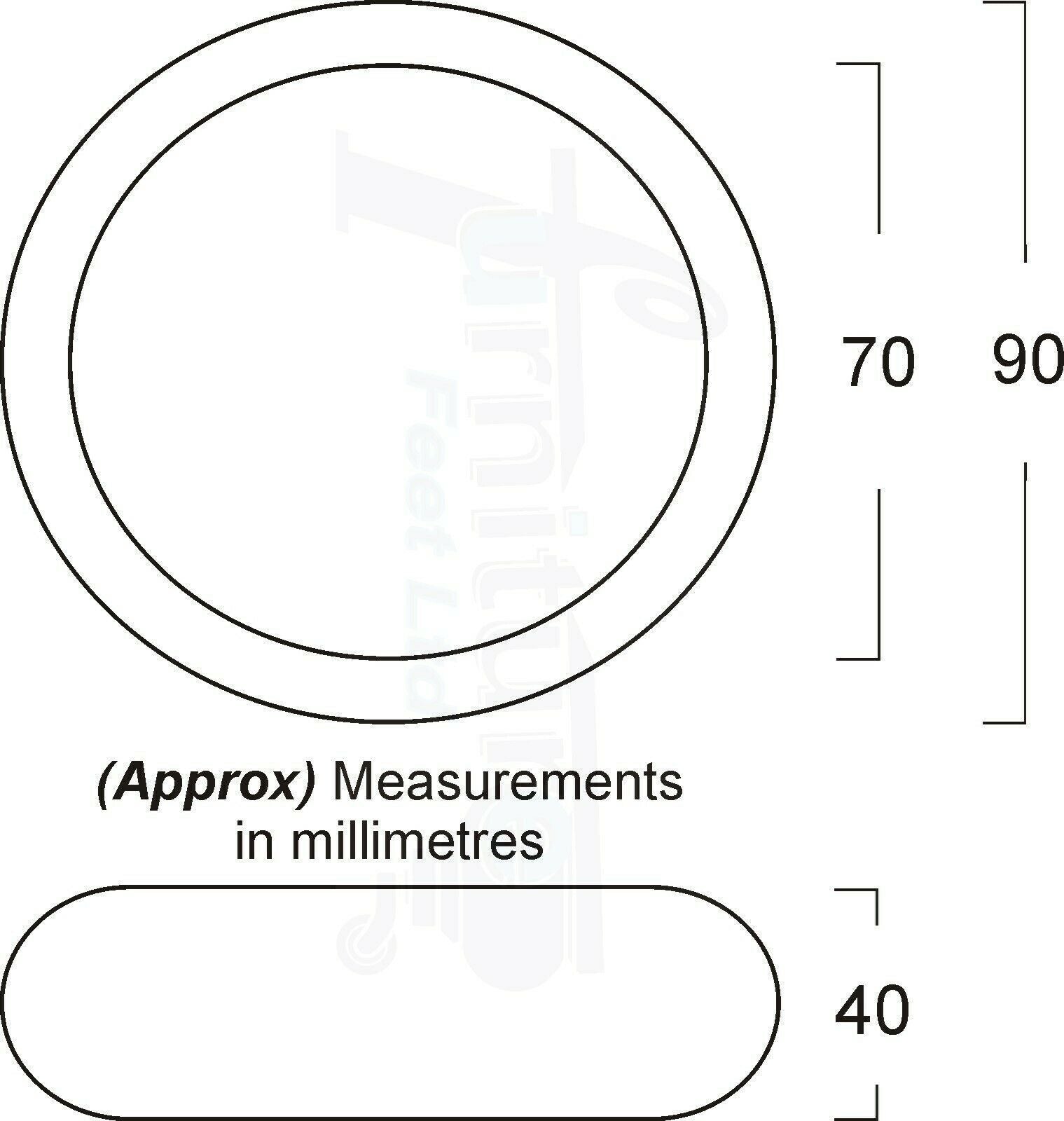 4 Solid Wood Bun Feet Replacement Furniture Legs 40mm High For Chairs Sofa's Beds Settee M10 Thread
