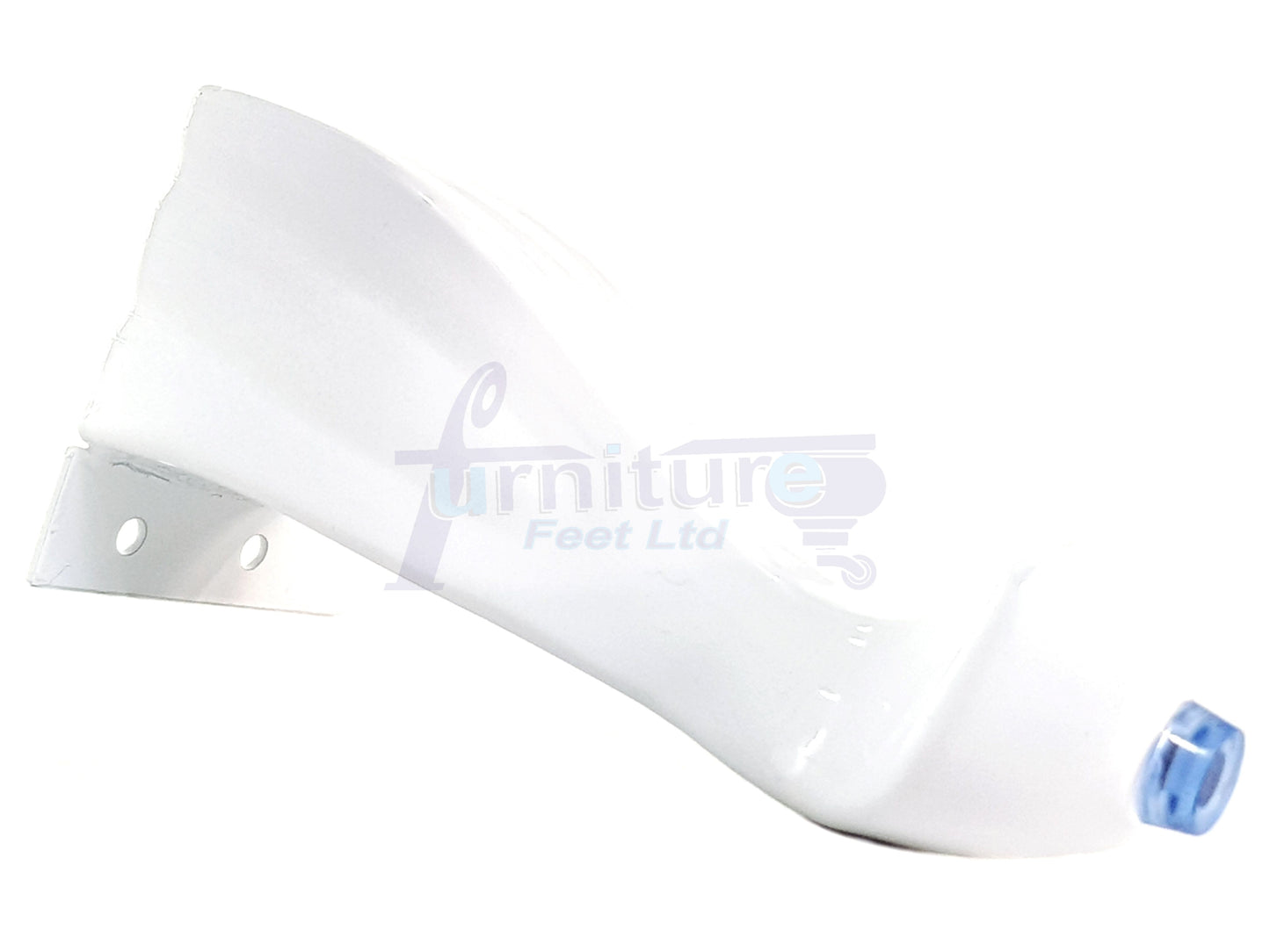 4x White Metal Queen Anne Feet 140mm High Furniture Legs Sofa Chair Cabinet Stool Bed