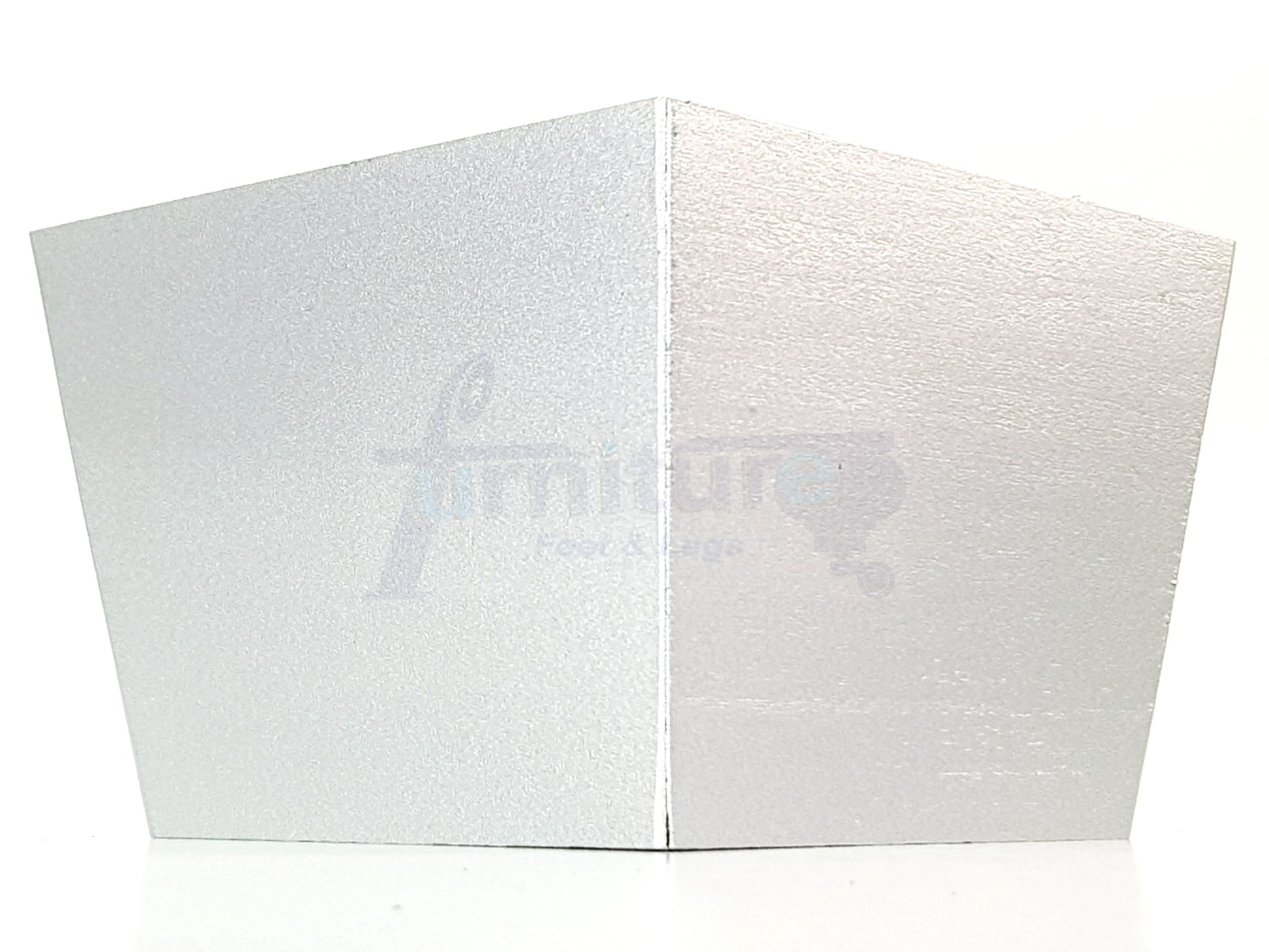 4 Solid Wood Furniture Legs Replacement Corner Feet 95mm High Self-Fixing: Silver