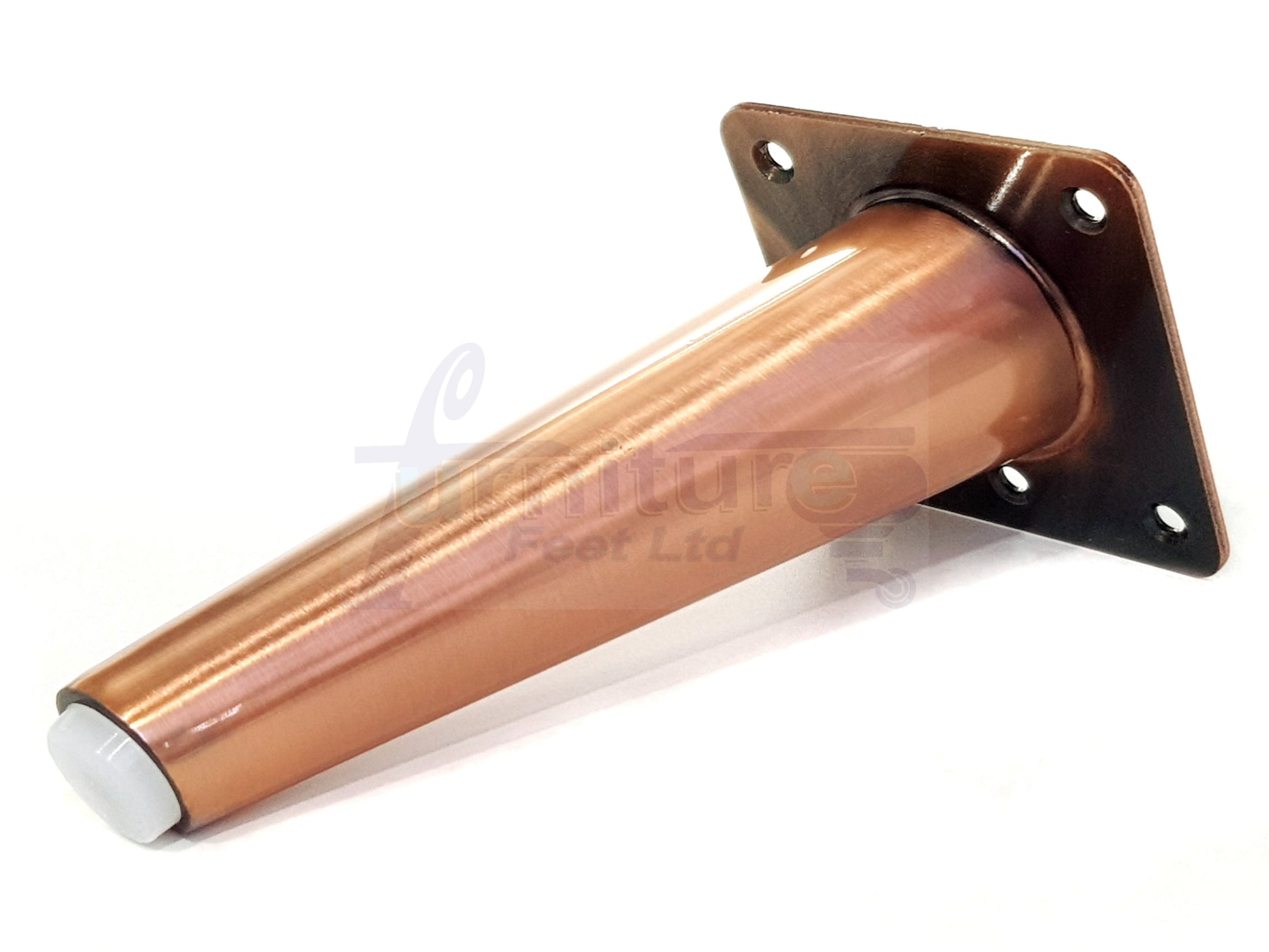 4x Metal Copper Furniture Legs 180mm High Angled Feet Sofa Chair Cabinets Beds