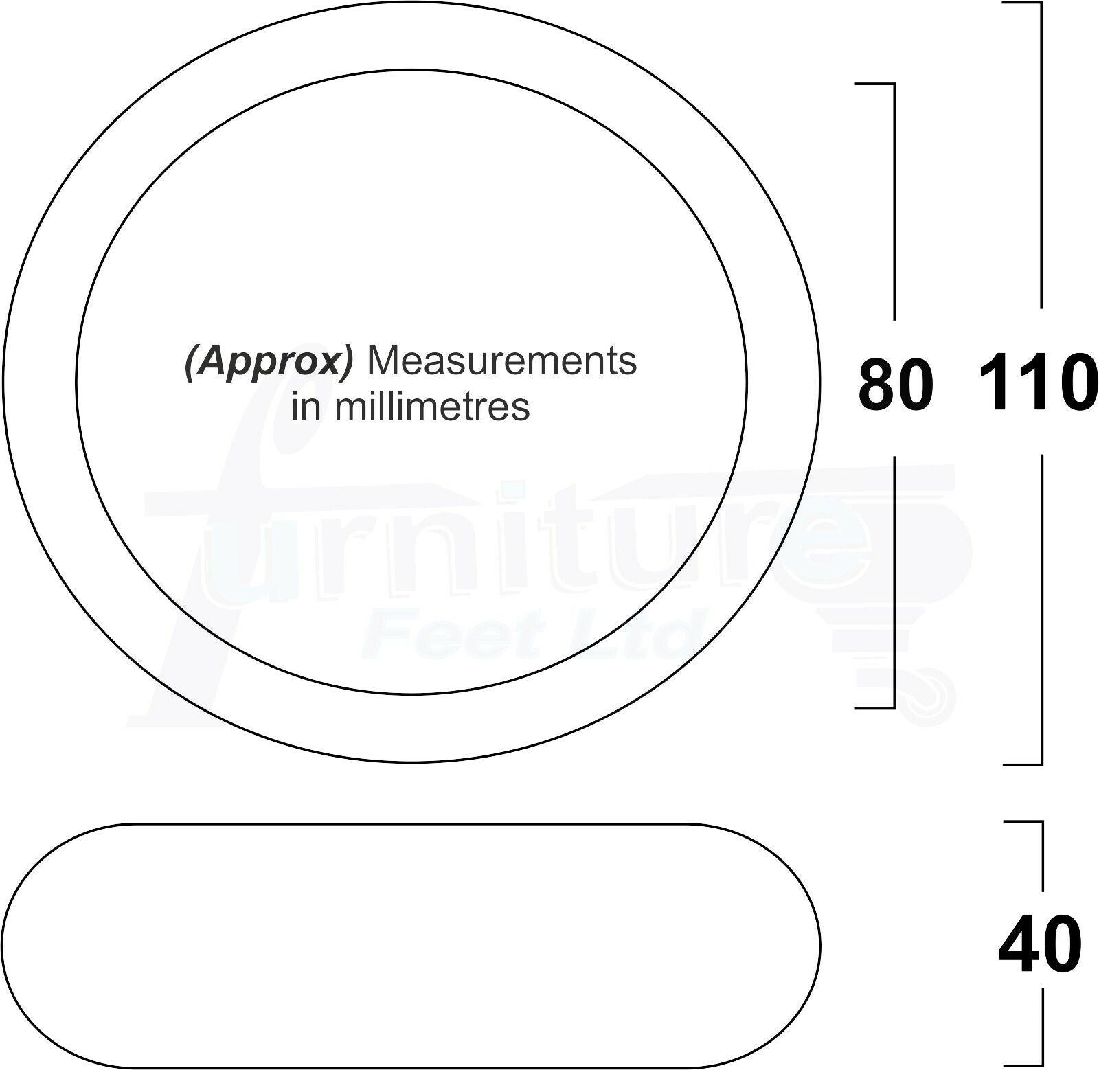 Set Of 4 Turned Wood Furniture Legs Chair Sofa Bed Replacement Bun Feet 40mm High M10 Thread