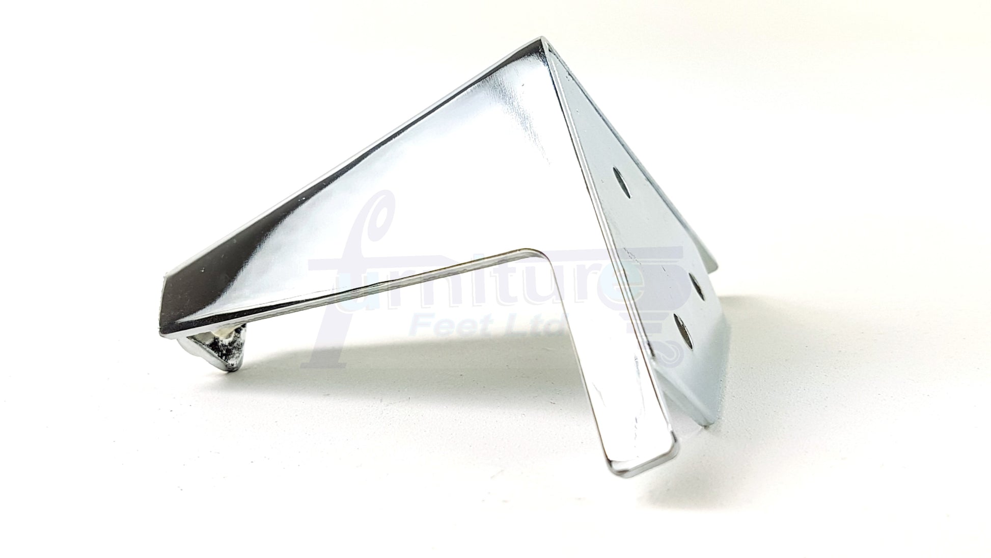 4 Chrome Metal Furniture Legs 100mm High Feet Sofa Chair Cabinets Beds Stools Fix With Screws