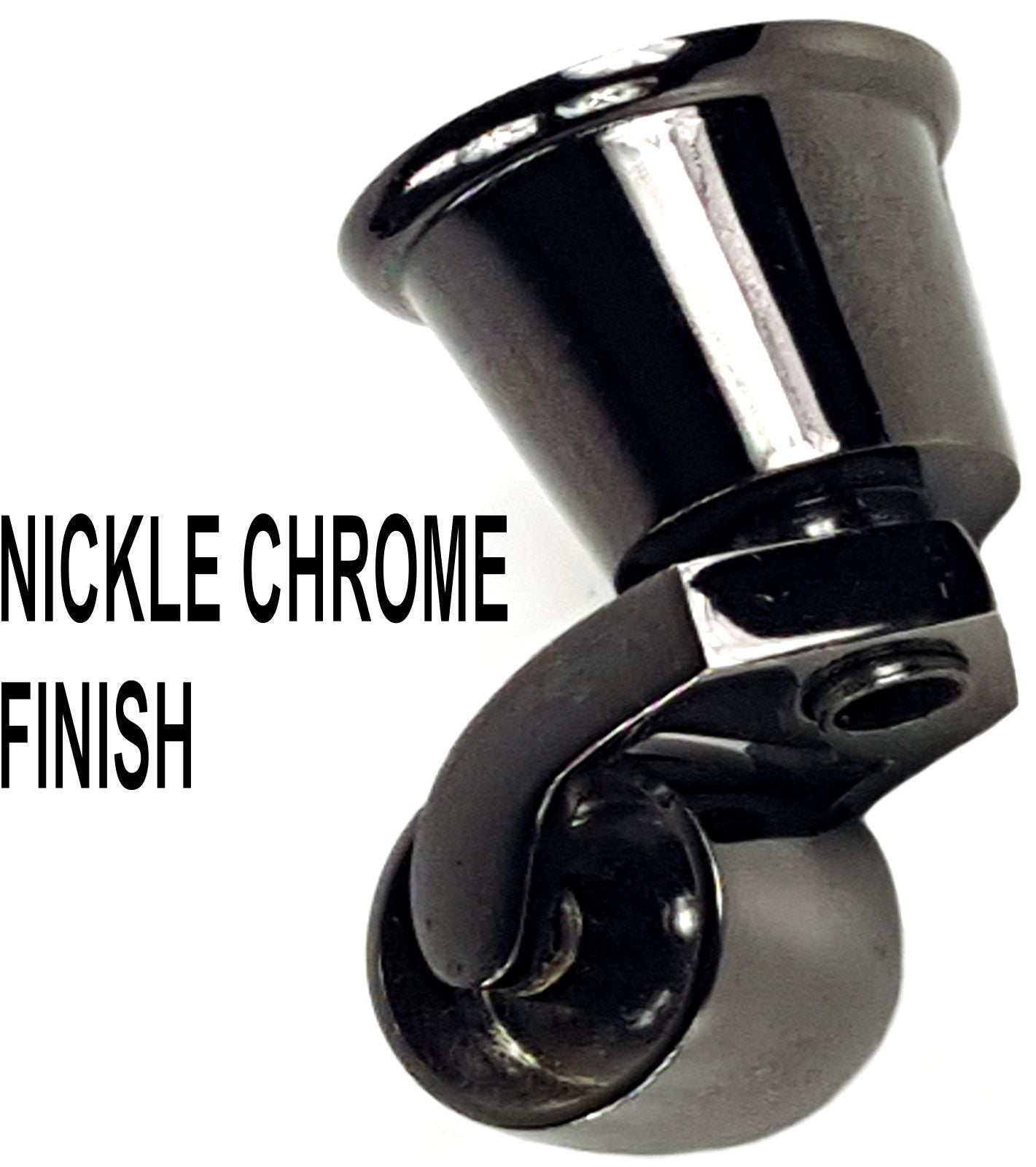 4x Silver Wooden Furniture Sofa Legs M8 With Castors Replacement Chair Settee Feet 115mm - 125mm High