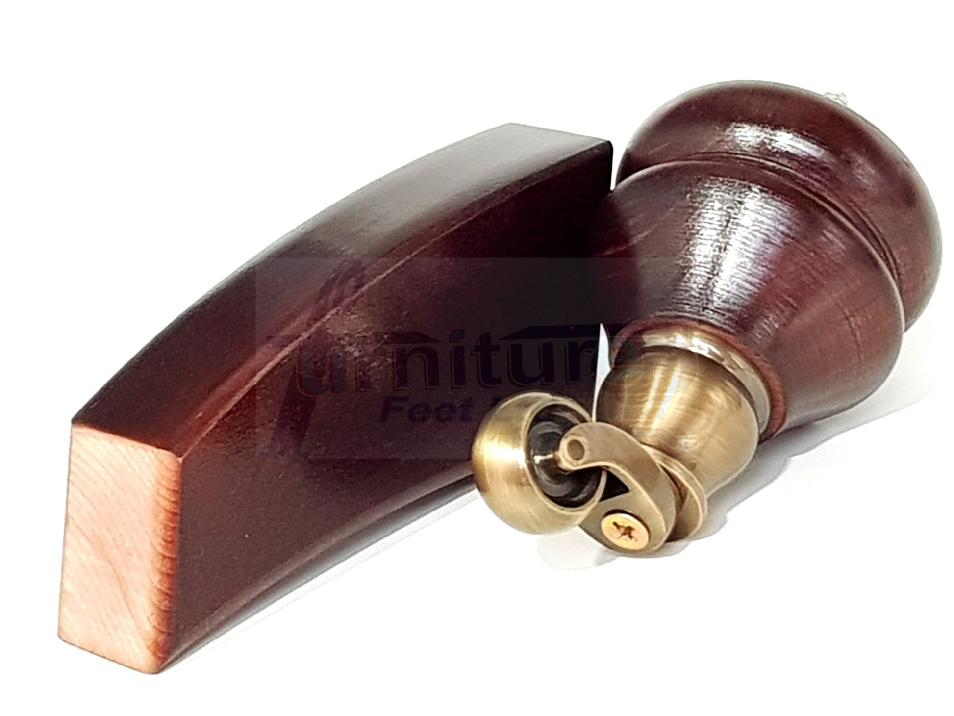 Turned Mahogany Furniture Wood Feet 2 With Castors & 2 Curved Legs140mm Sofas Chairs Settee Cabinets Beds M8