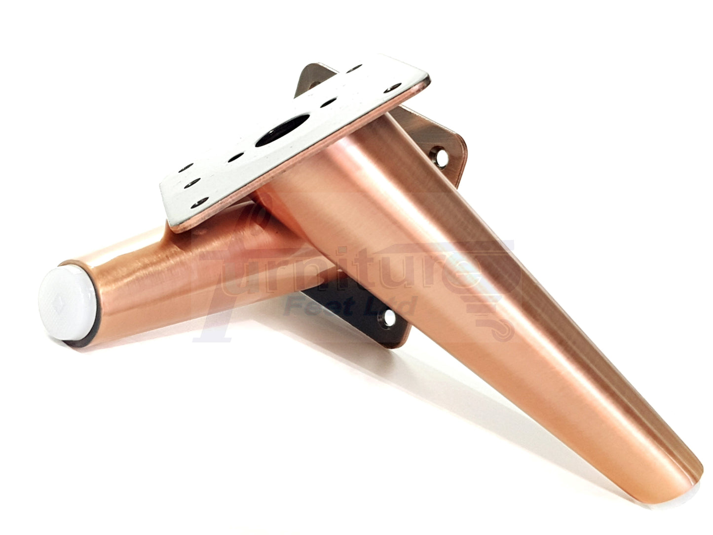 4x Metal Copper Furniture Legs 180mm High Angled Feet Sofa Chair Cabinets Beds