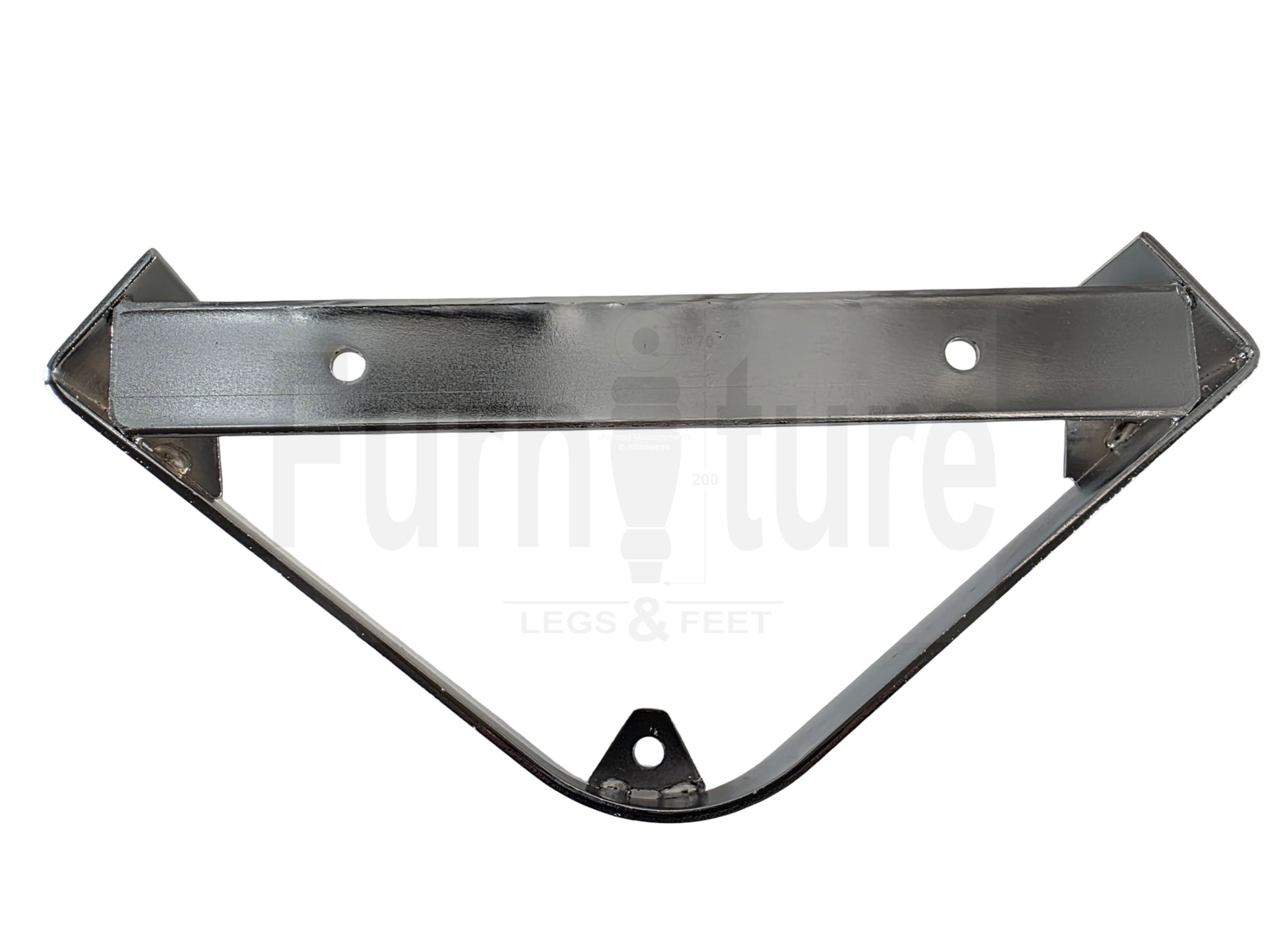 4 Metal Corner Legs Silver Replacement Furniture Feet Chrome Finish 50mm High 