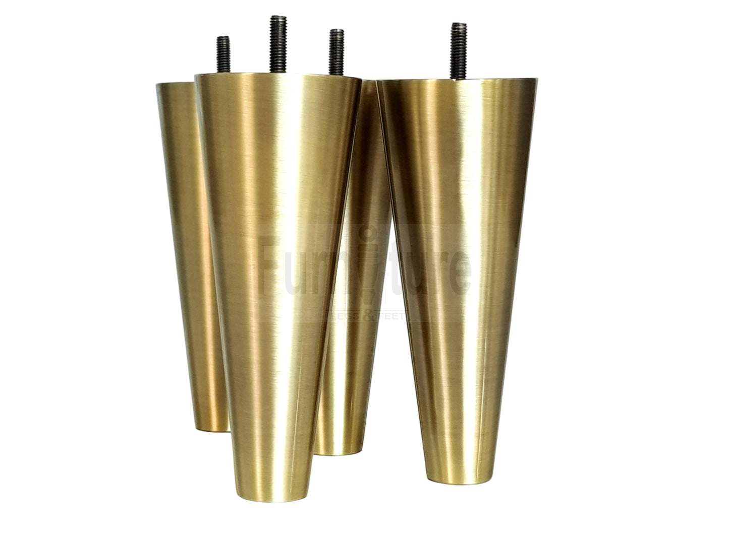 4x Metal Furniture Settee Legs Cabinet Sofa Feet 180mm High Chair Beds M8
