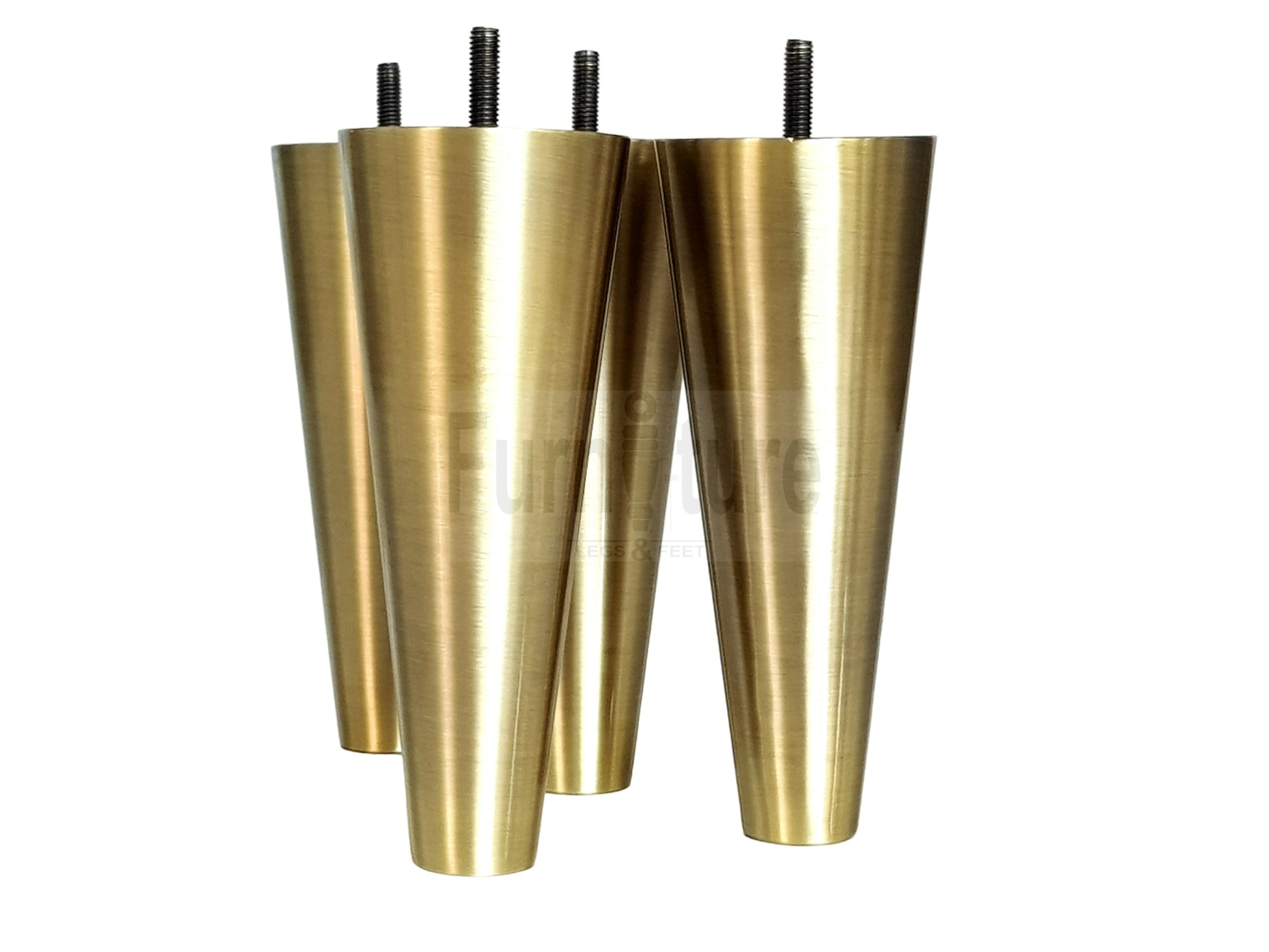 4x Metal Furniture Settee Legs Cabinet Sofa Feet 180mm High Chair Beds M8