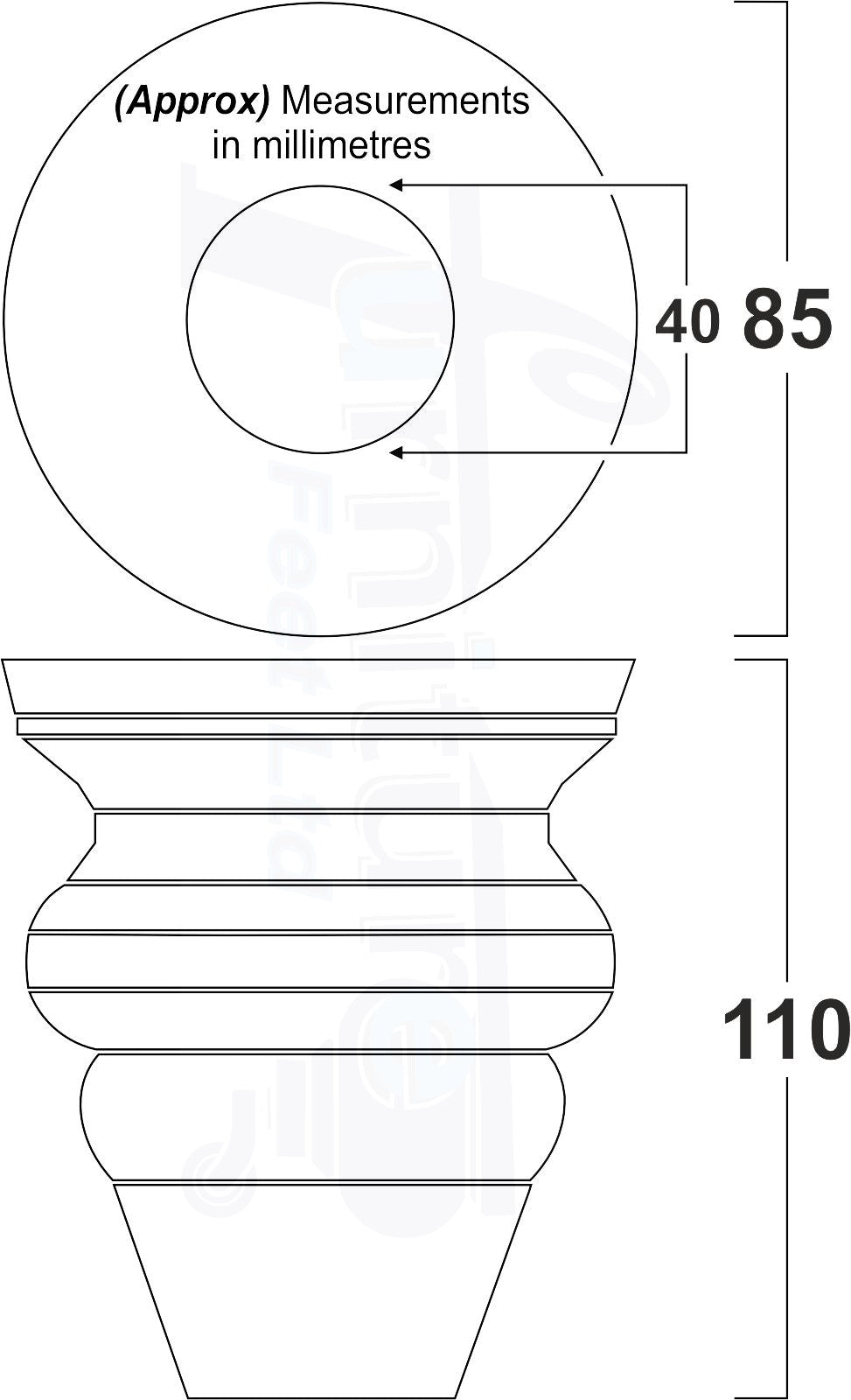 4 Turned Wood Furniture Legs Replacement Feet 110mm High Chairs Stools Sofa's Beds Settee M10 Thread