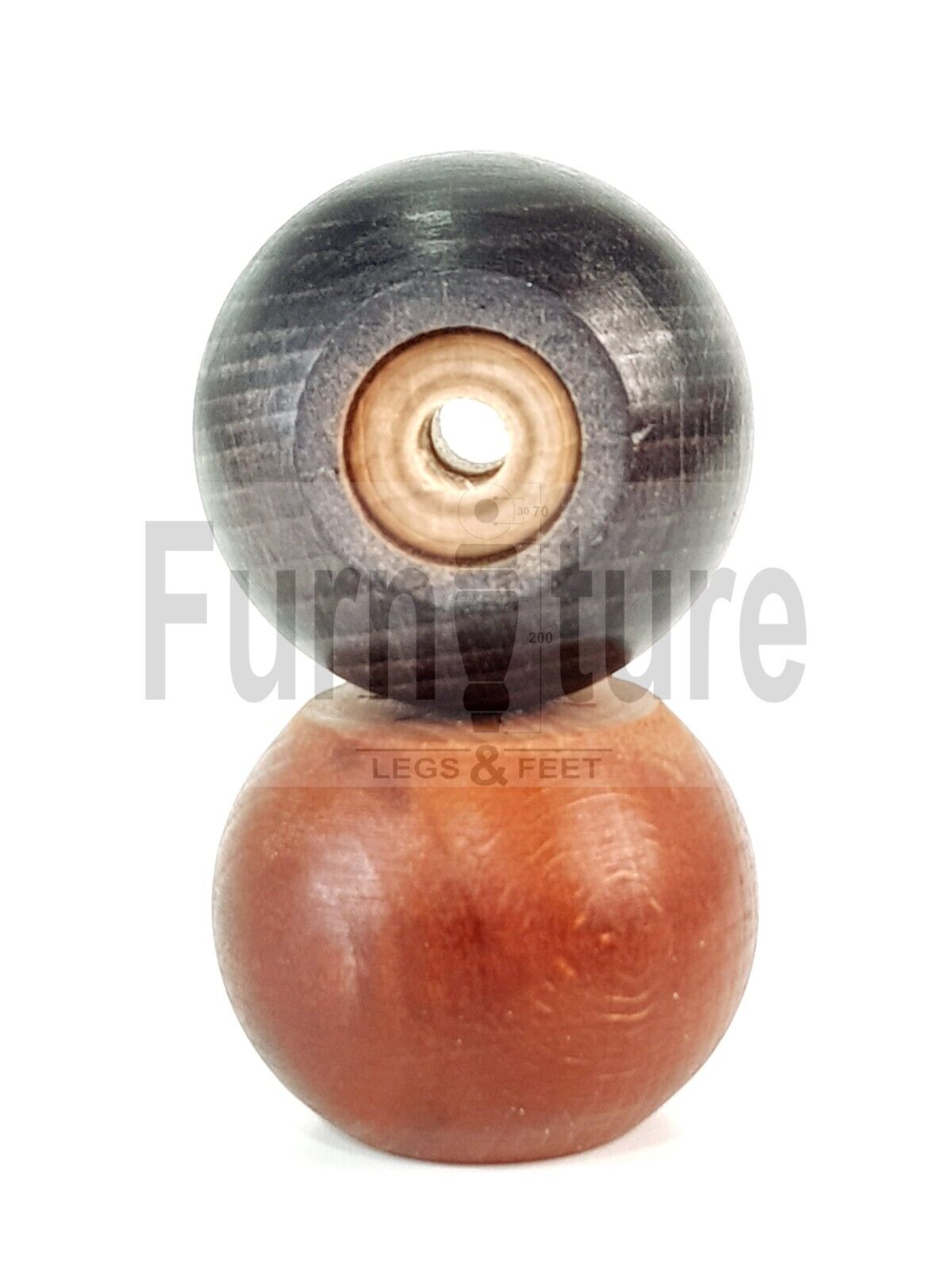 4 Solid Round Wood Turned Furniture Legs Replacement Bun Feet 2 Inches 50mm High Chairs Sofa Beds Settee 