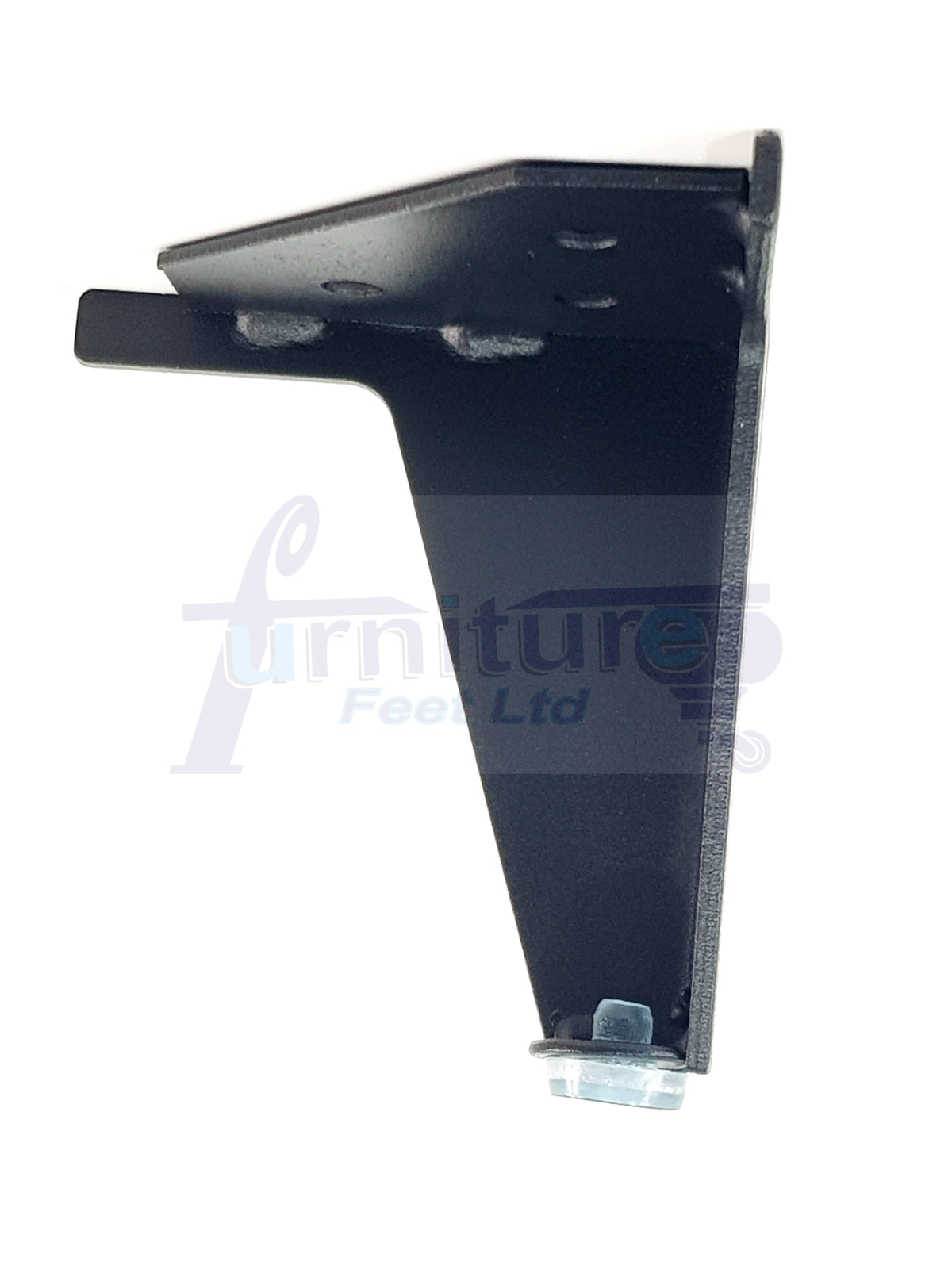 4 Metal Furniture Legs Black Finish Replacement Metal Legs 100mm High For Sofa, Chairs, Stools Beds Cabinets Self Fix Pre-Drilled