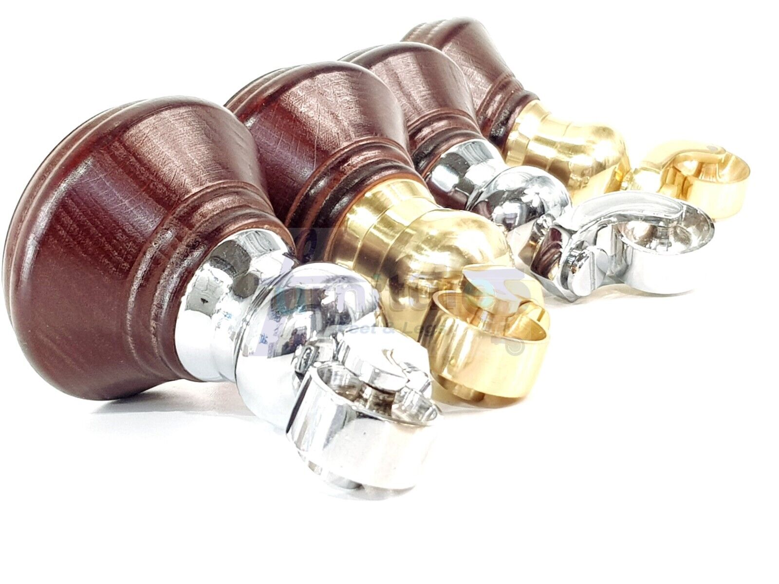 4x Antique Mahogany Wooden Furniture Sofa Legs M8 With Castors Replacment Chair Settee Feet 115mm - 125mm High