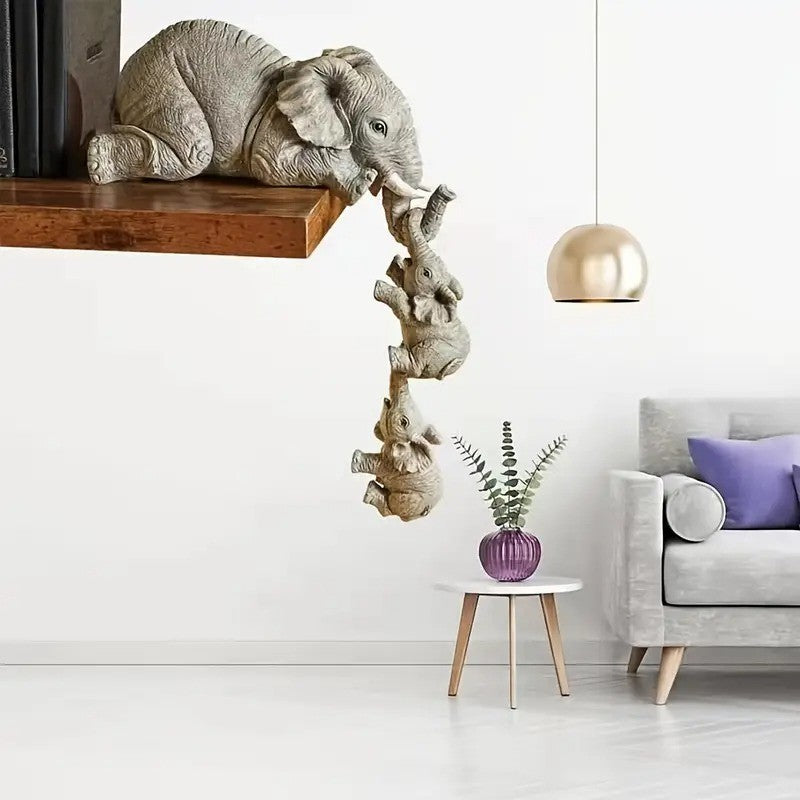 Fun Ceramic Elephant Ornaments Designed to Hang Playfully By Their Trunks From any Surface These Little Guys Bring Instant Humor and Charm