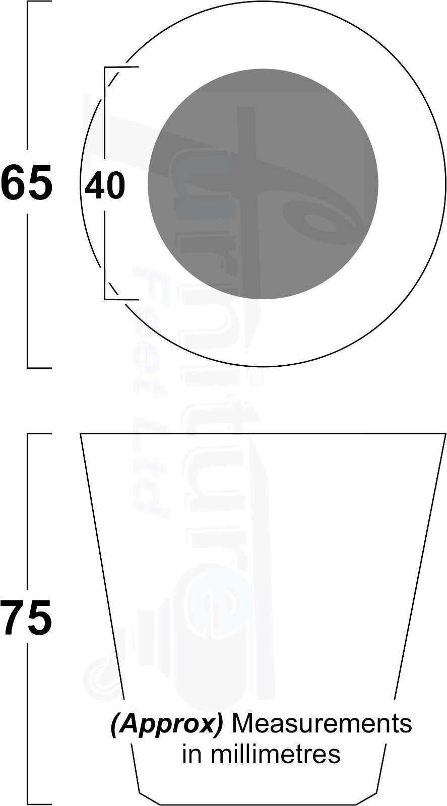 4x Solid Wood Turned Furniture Legs Replacement Bun Feet 75mm High Chairs Stools Sofa's Beds Settee M8