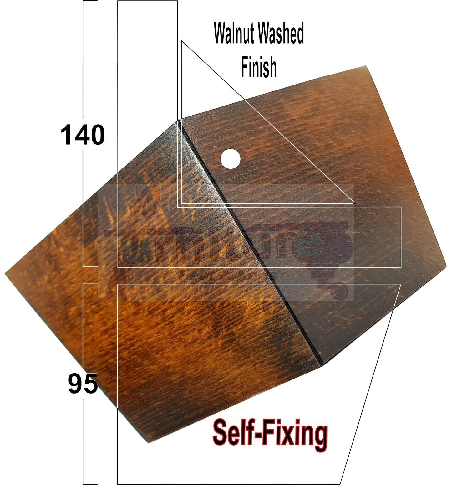 4 Solid Wood Furniture Legs Replacement Corner Feet 95mm High Multi Colours Chairs Stools Sofa Beds Settee & Cabinets Fix With Screws