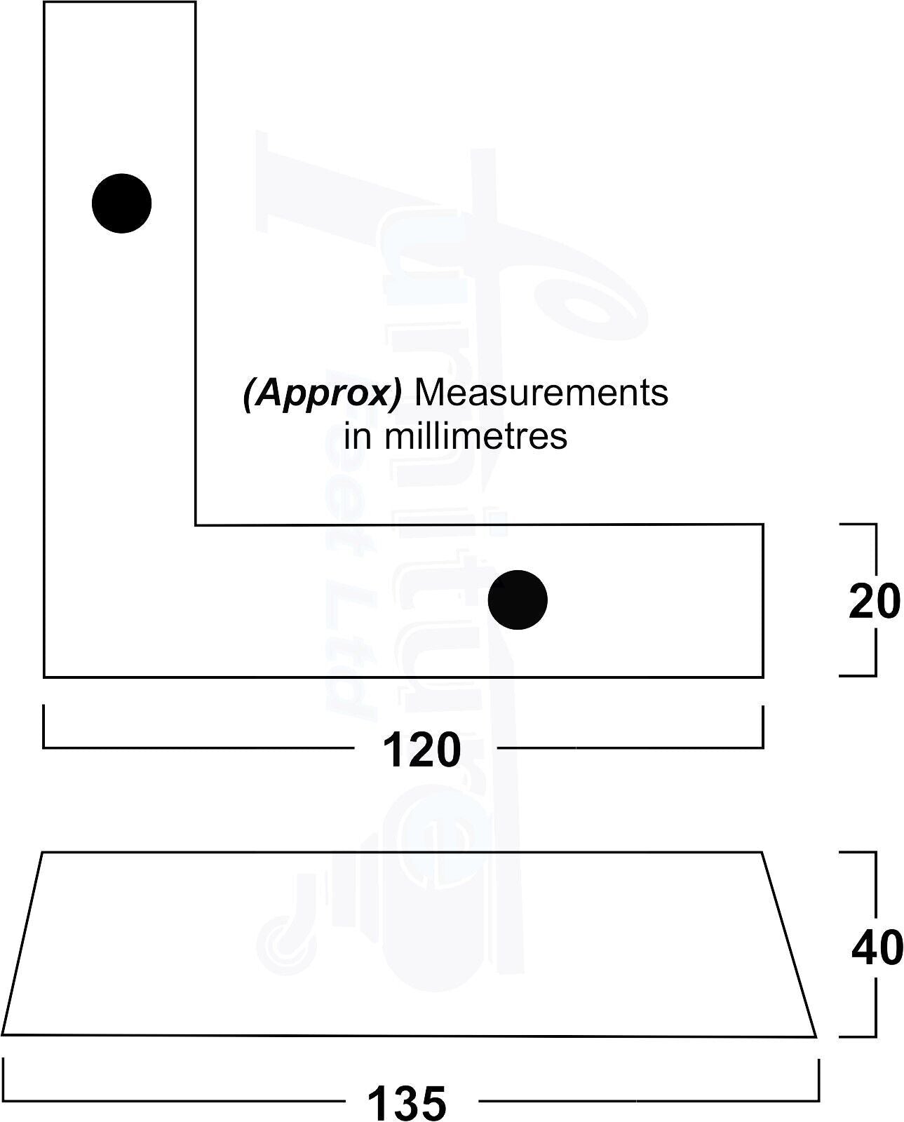 4 Wood Corner Furniture Feet 40mm High Replacement Sofa Chair Legs (Self Fix)