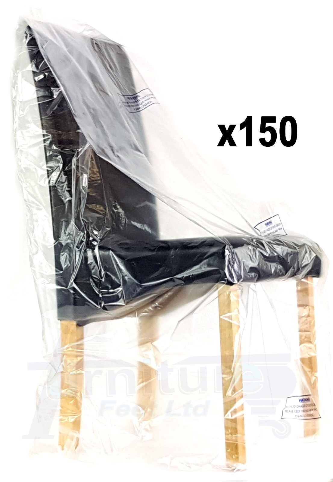 Sofa Furniture Dining Office Chair Footstool Dust Sheet Storage Bag Moving Removal Cover Strong Heavy Duty Plastic