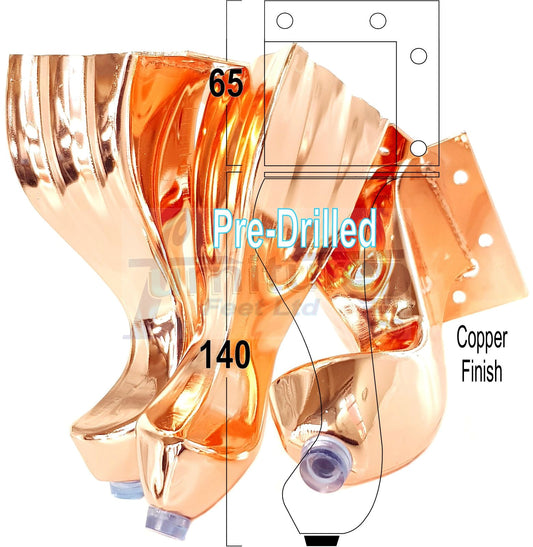 Metal Furniture Feet For Sofas Footstools Table Bed Drawers Chair Wardrobe Antique Brass Self Fix 140mm High Classic Queen Anne Style Metal Legs