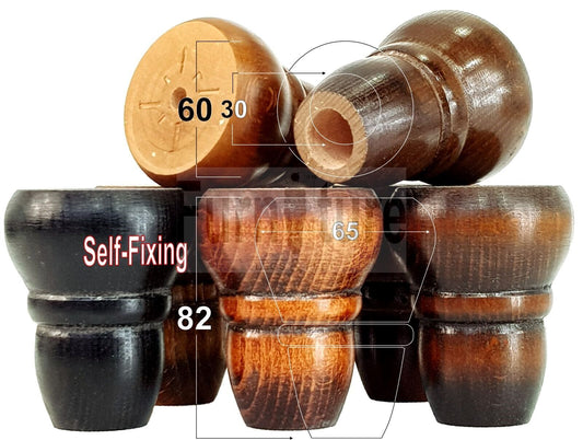 Set Of 4 Turned Wood Repacement Furniture Legs Sofa Chair Settee Feet 82mm