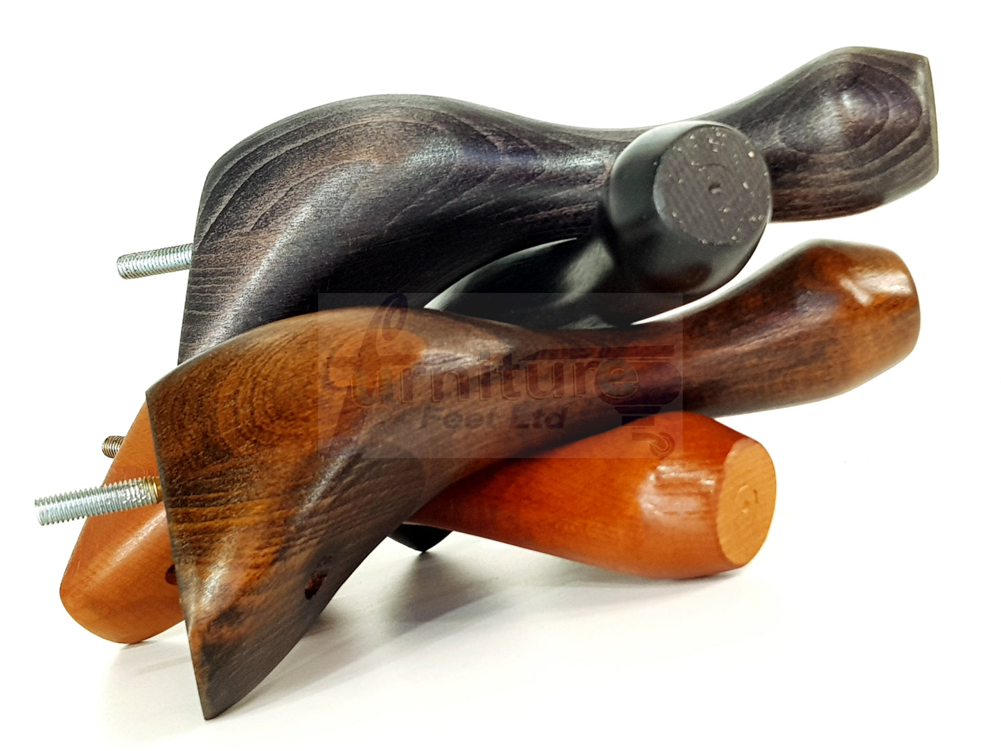 4 Replacement Traditional Queen Anne Furniture Leg 250mm High Sofa Chair Beds M10 Thread