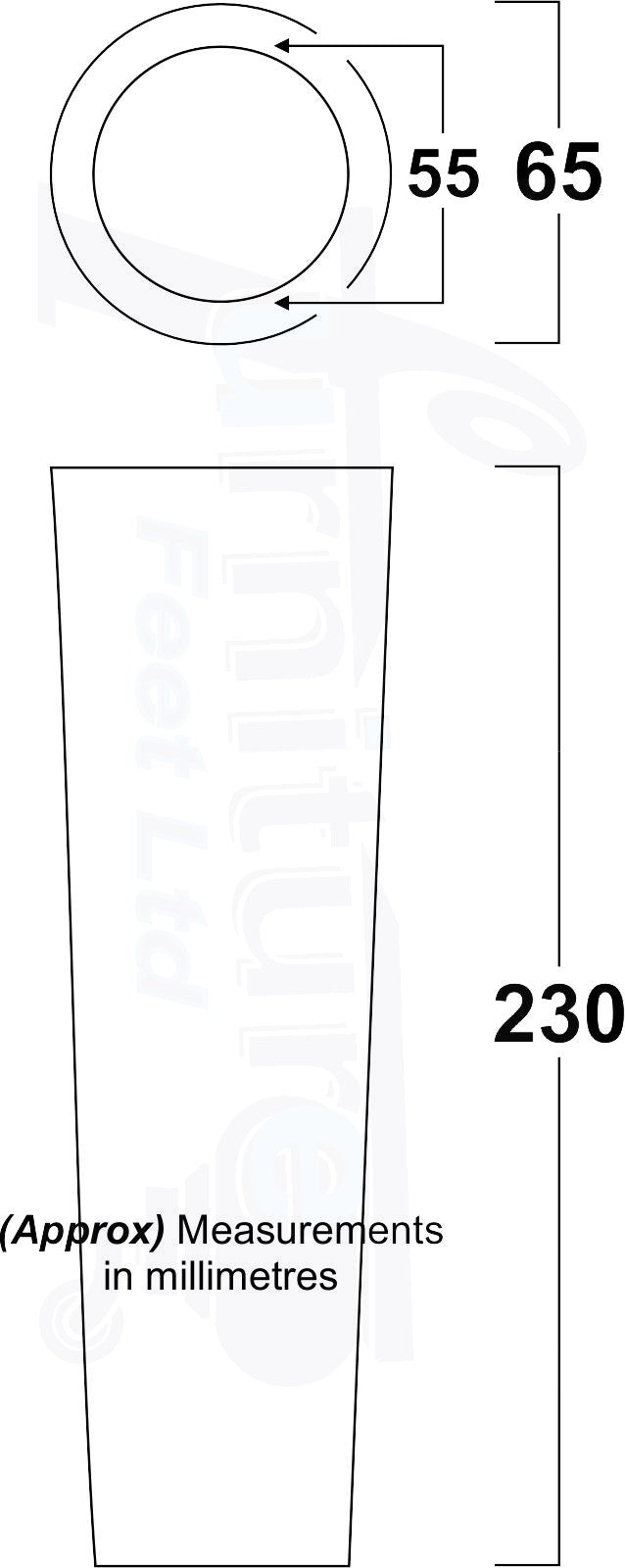 4 Solid Wood Turned Furniture Legs Replacement Feet 230mm High Chairs Sofa Bed Settee & Cabinets M10