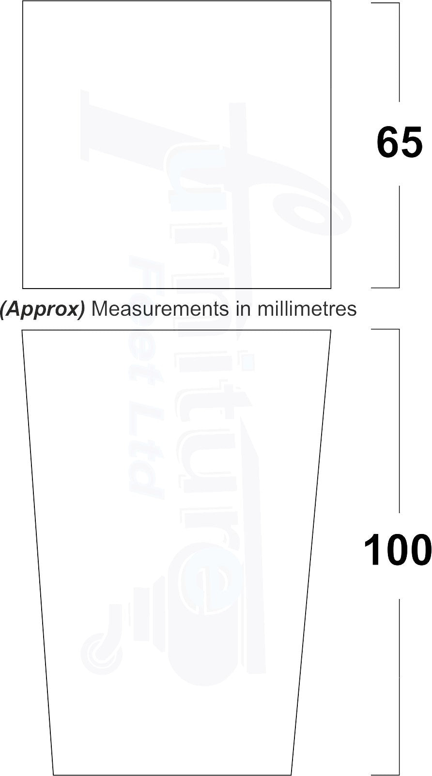 4x Wood Furniture Legs M10 Replacement Square Sofa Feet Chairs Sofas Beds 100mm High