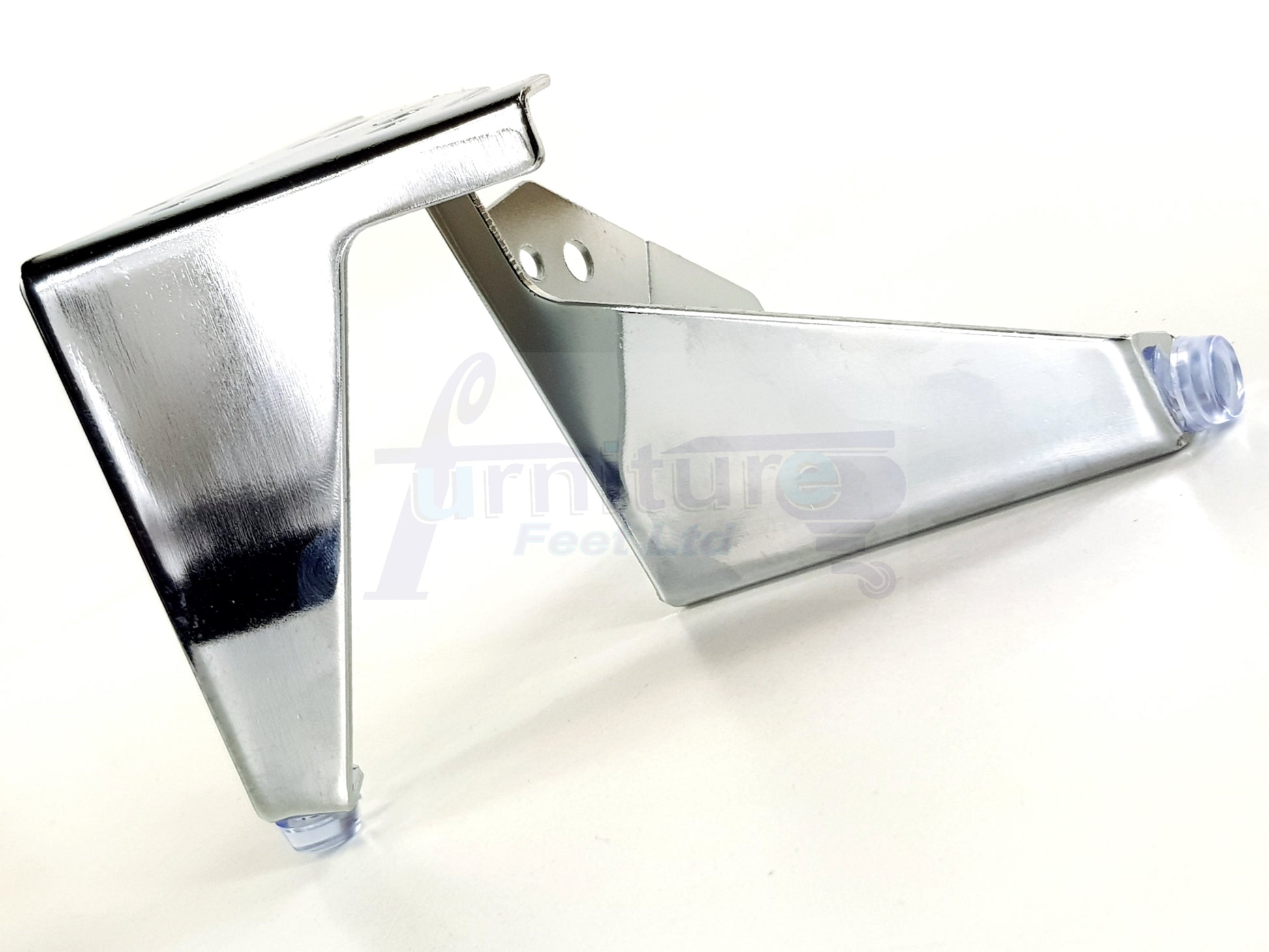 4 Chrome Metal Furniture Legs 100mm High Feet Sofa Chair Cabinets Beds Stools Fix With Screws