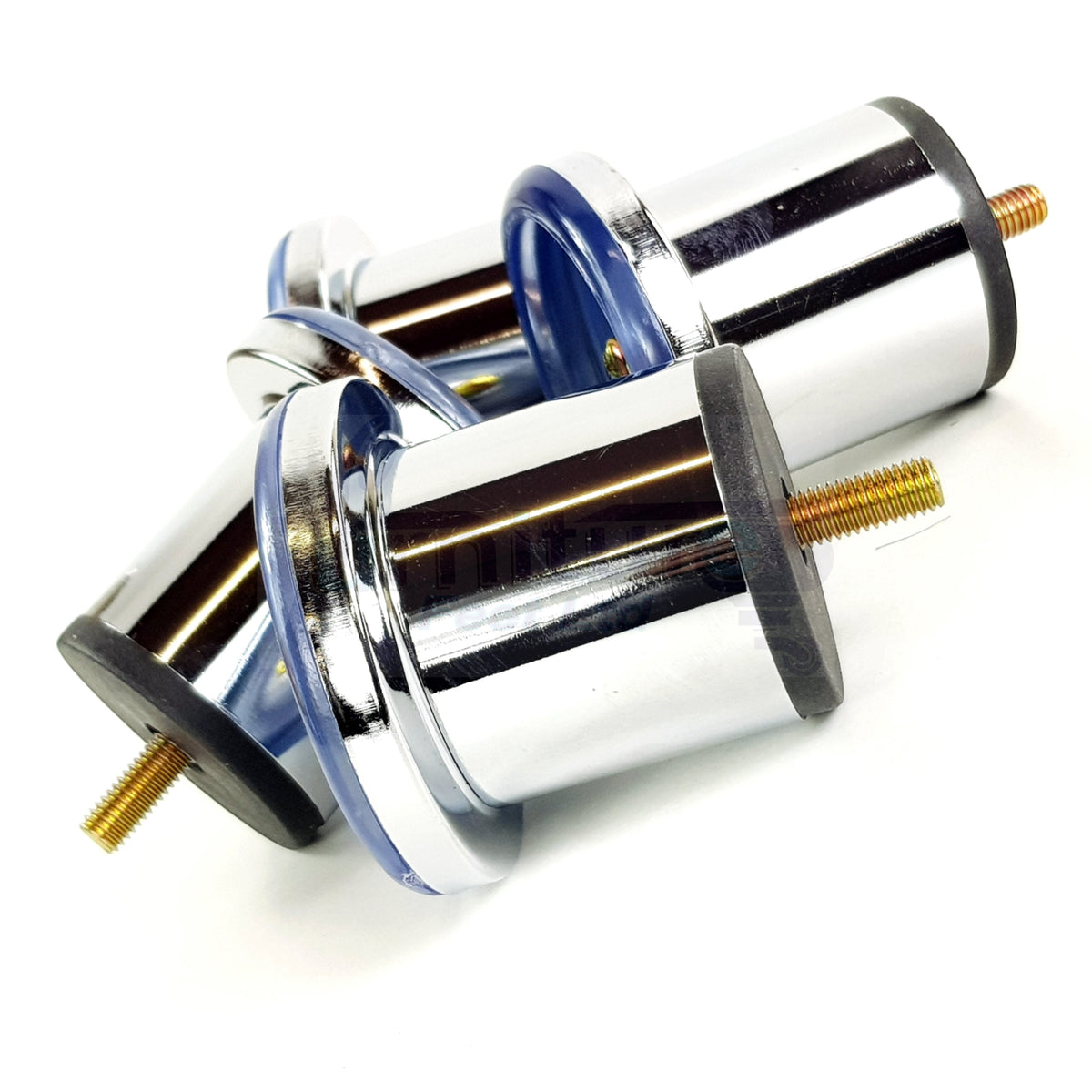 4 Metal Furniture Legs Chrome Replacement Metal Tubular Legs M8 Thread Fixing 60mm High