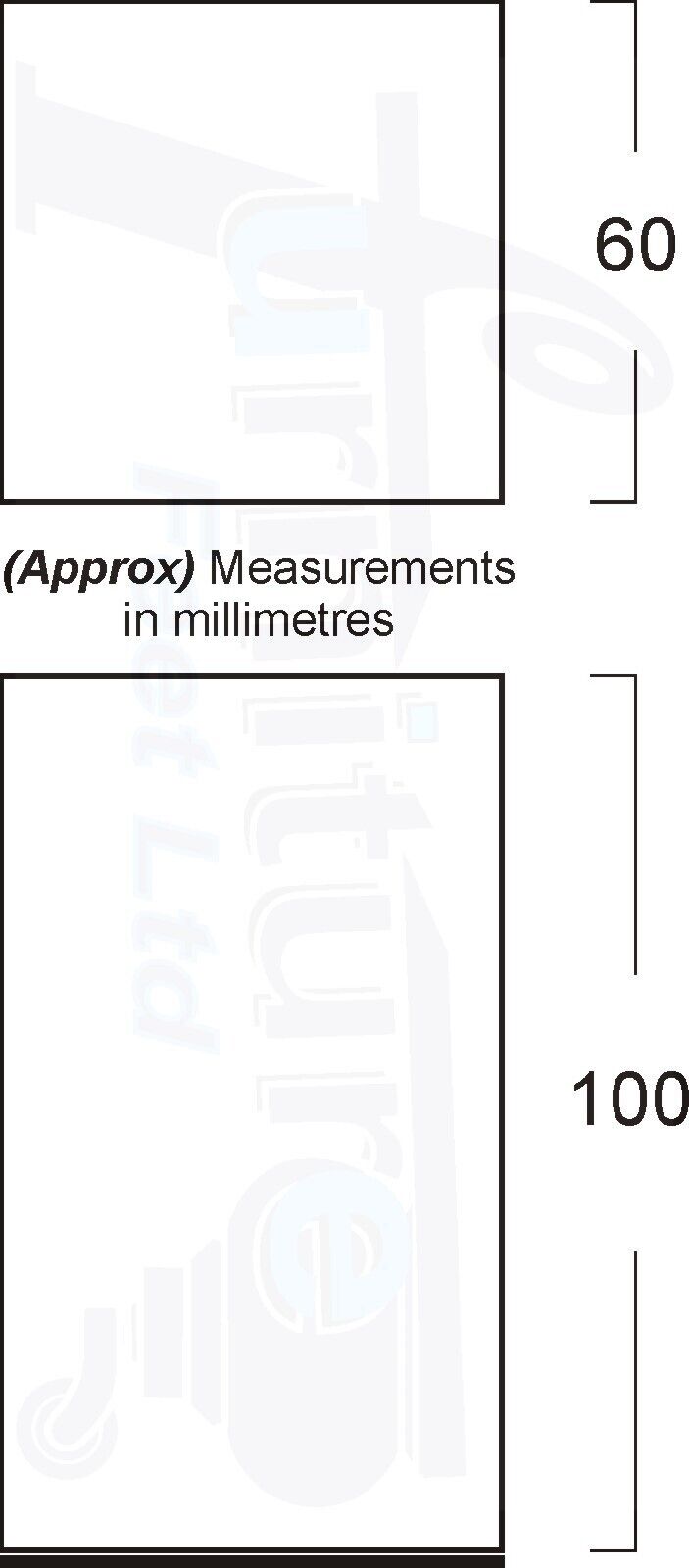 4x Metal Furniture Legs 100mm High Settee Sofa Chair Cabinet Bed Feet M8