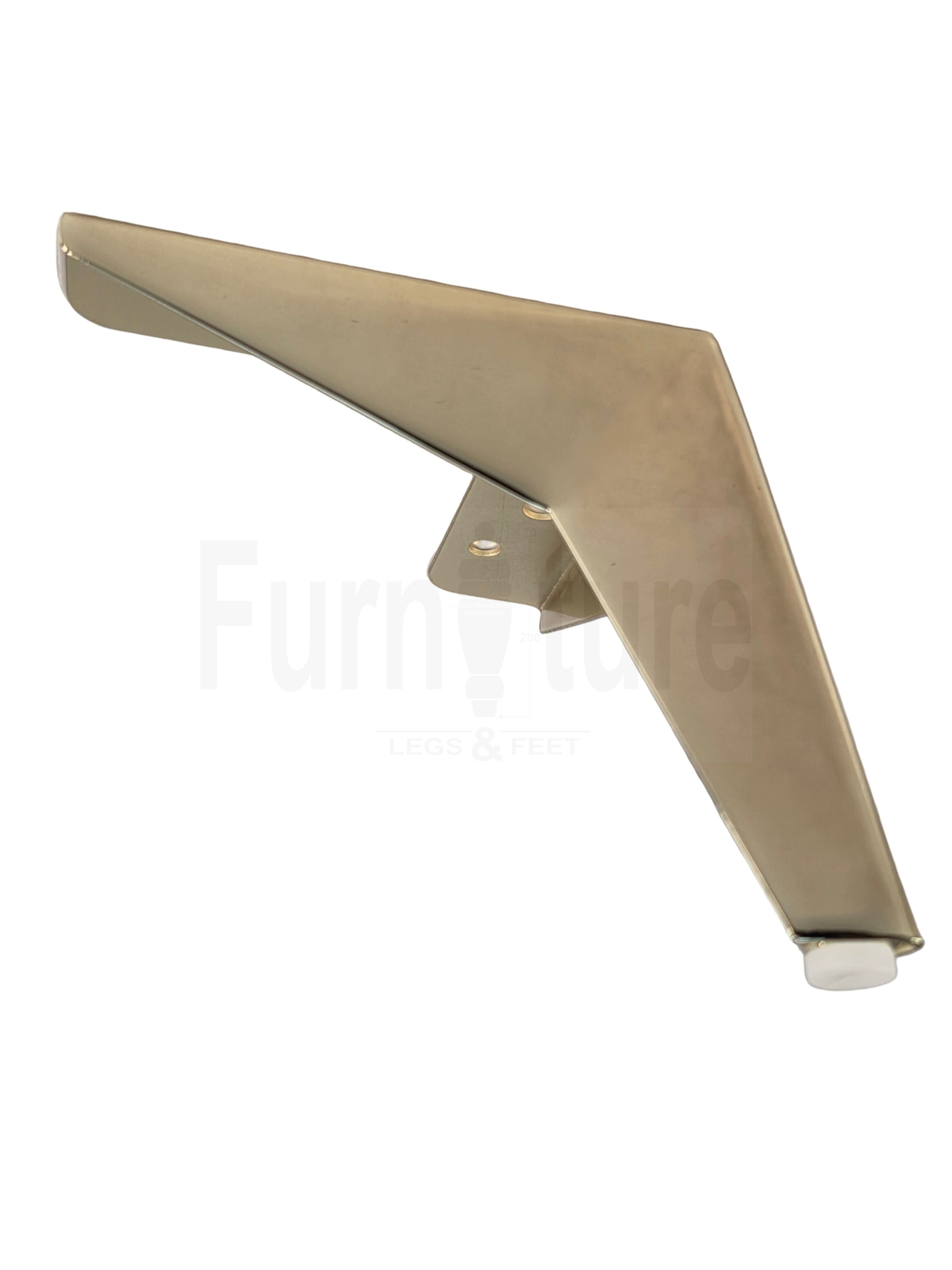 4 Metal Corner Feet Replacement Furniture Legs Gold Finish 135mm High