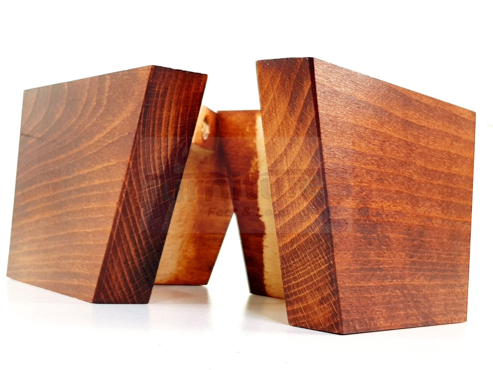 4 Solid Wood Furniture Legs Replacement Corner Feet 95mm High Multi Colours Chairs Stools Sofa Beds Settee & Cabinets Fix With Screws