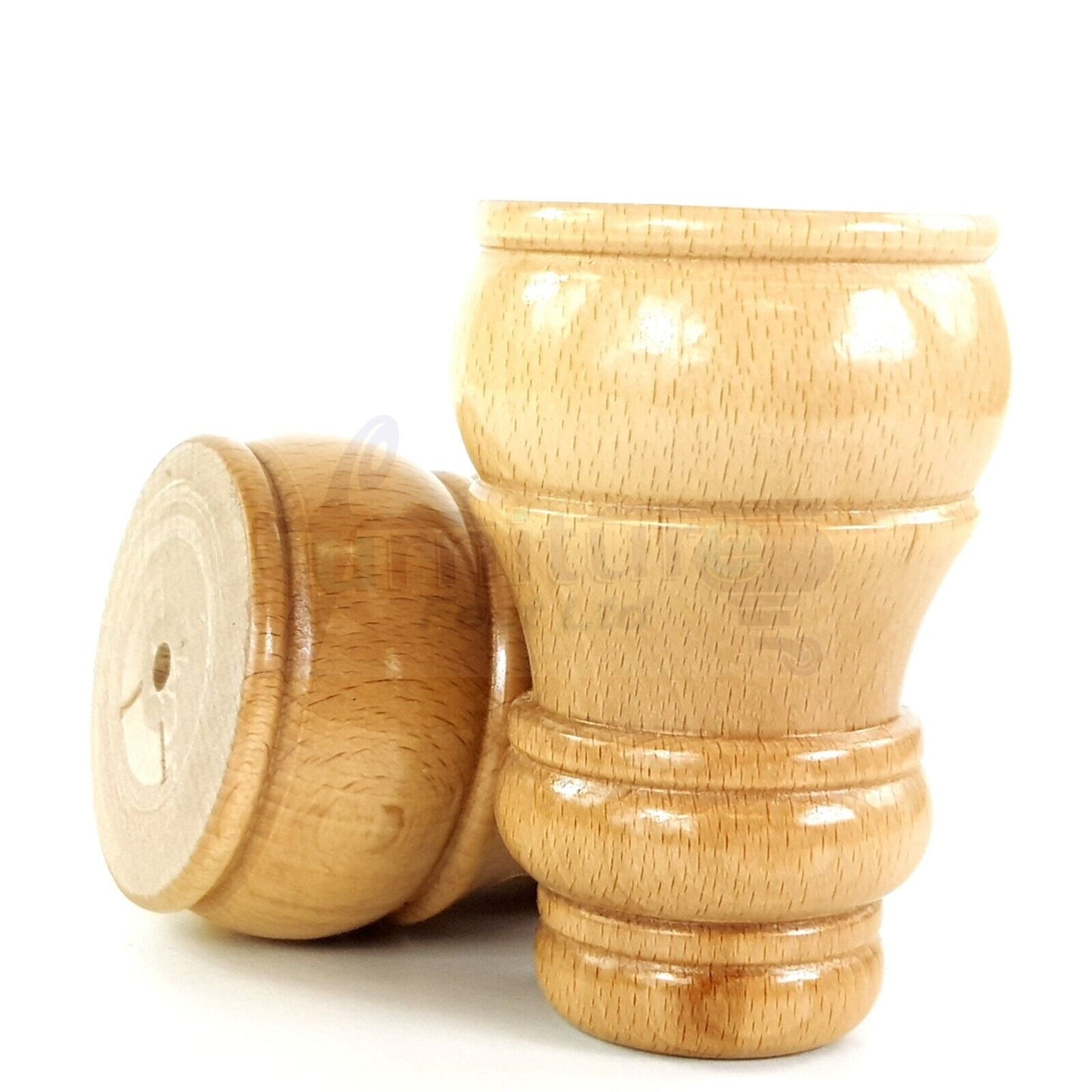 4x Replacement Turned Furniture Sofa Leg Chair Settee Feet 125mm High (Self-Fix)