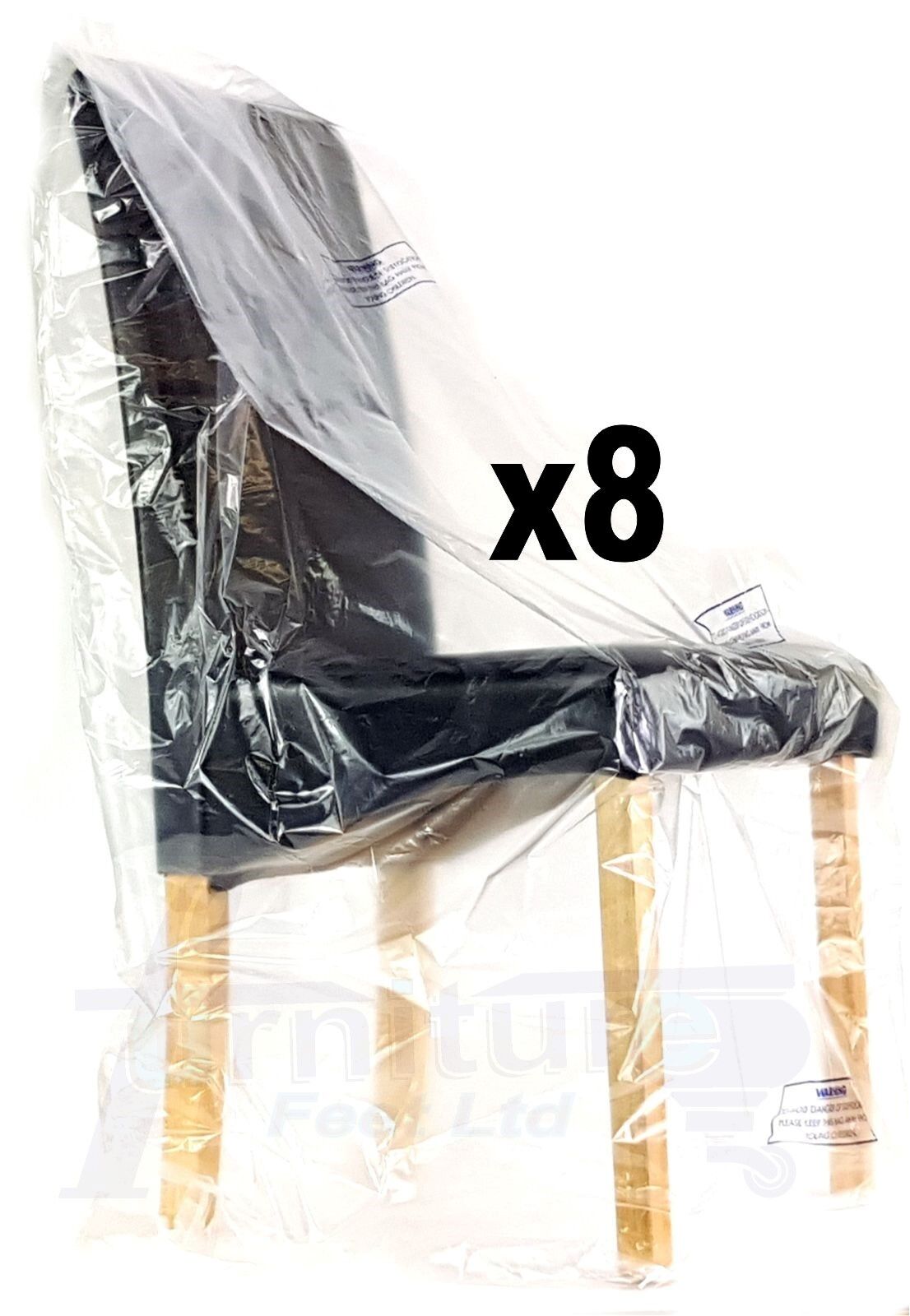Sofa Furniture Dining Office Chair Footstool Dust Sheet Storage Bag Moving Removal Cover Strong Heavy Duty Plastic